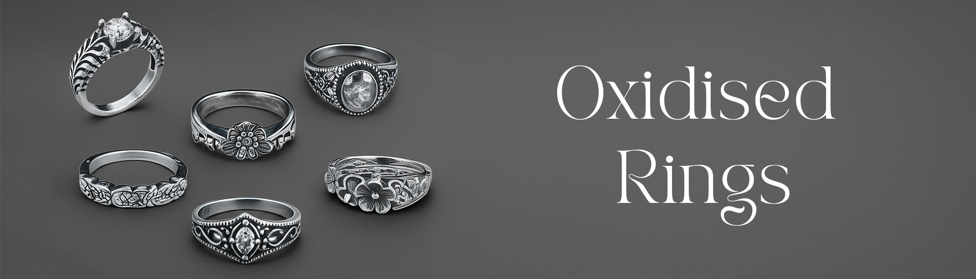 Oxidised Plated Rings