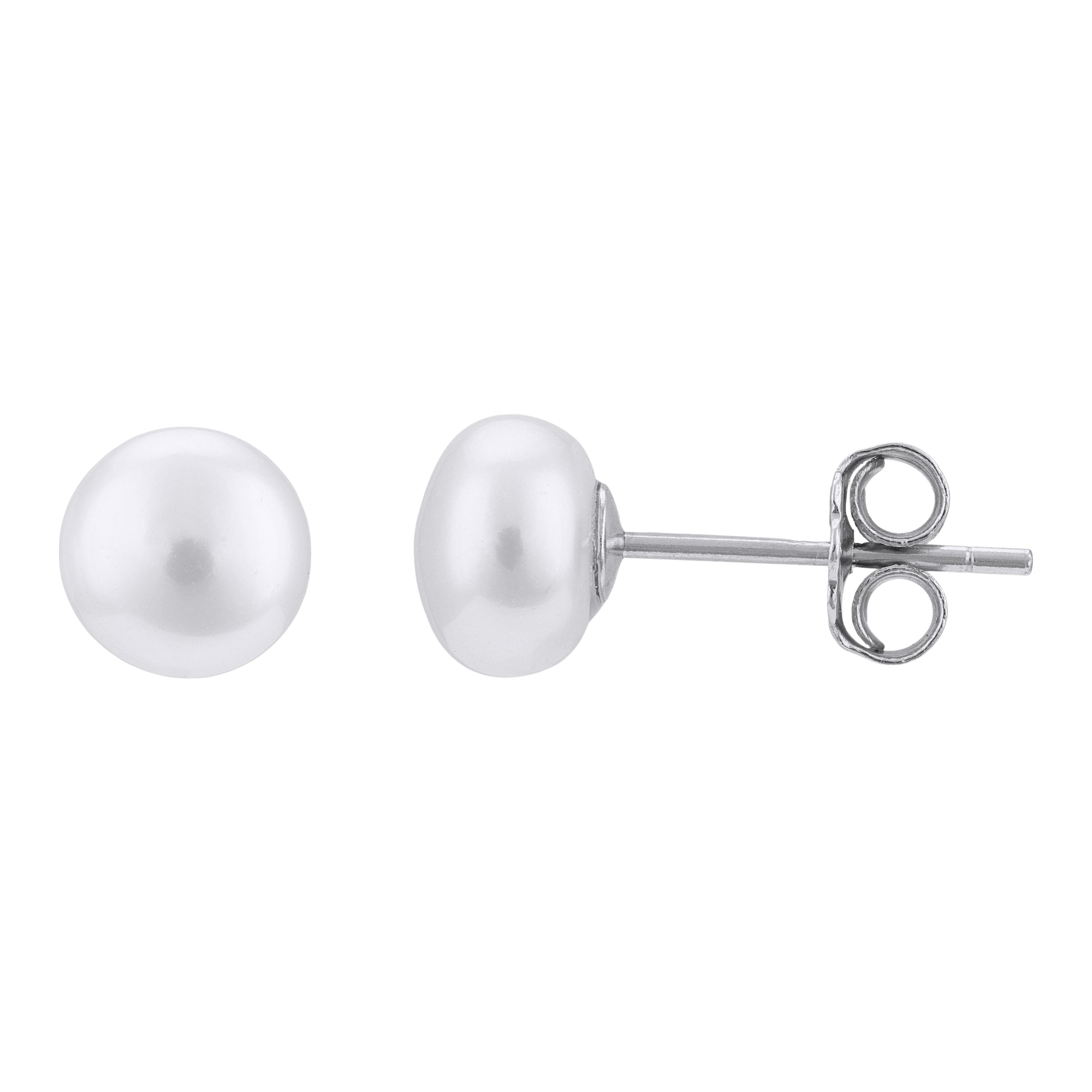 925 Sterling Silver Triple Butterfly Pearl Floral Accent Earrings for Women