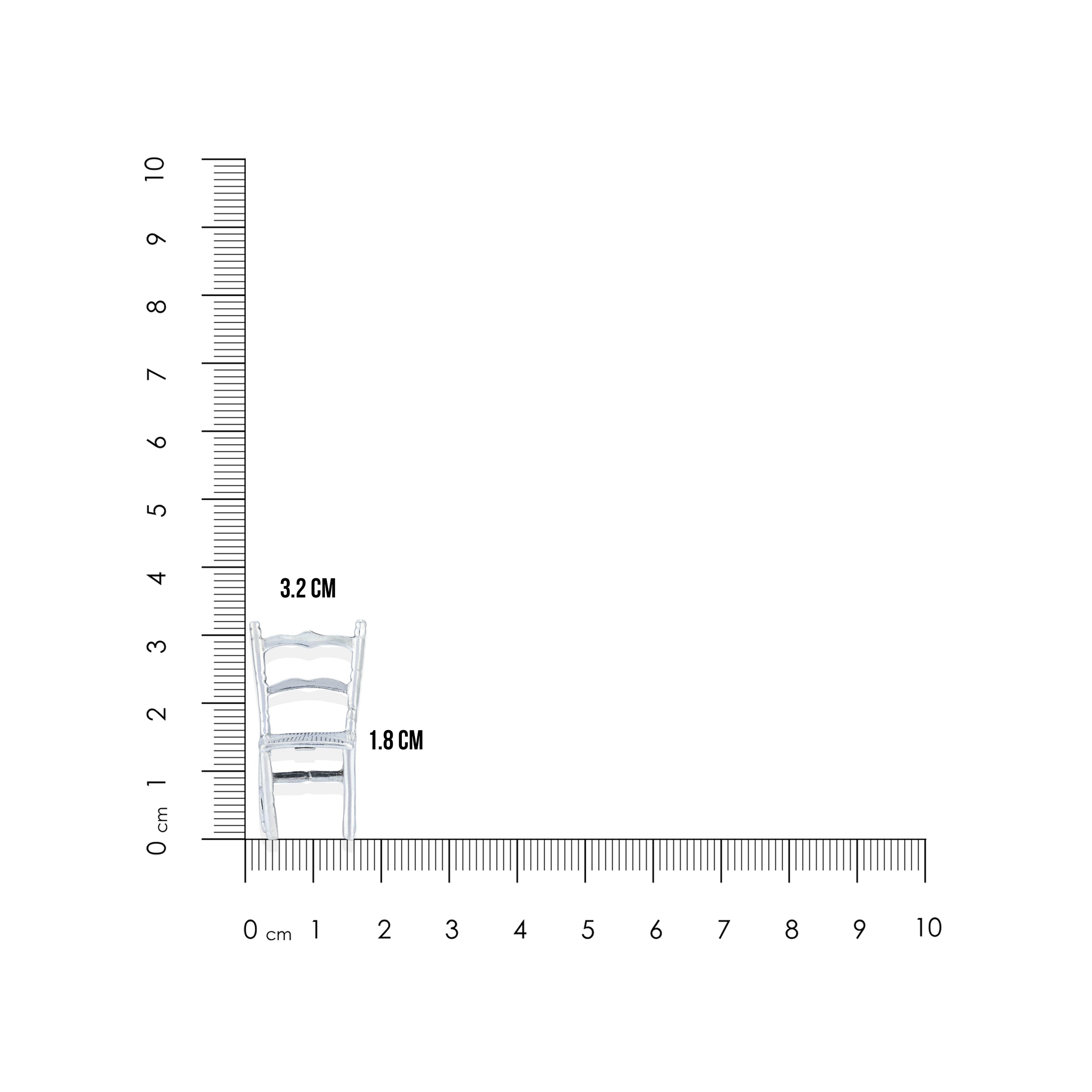 925 Chair Sterling Silver Miniature