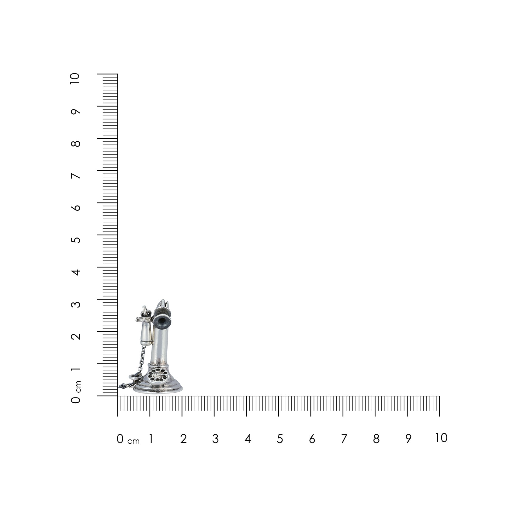 925 Classic Telephone Sterling Silver Miniature