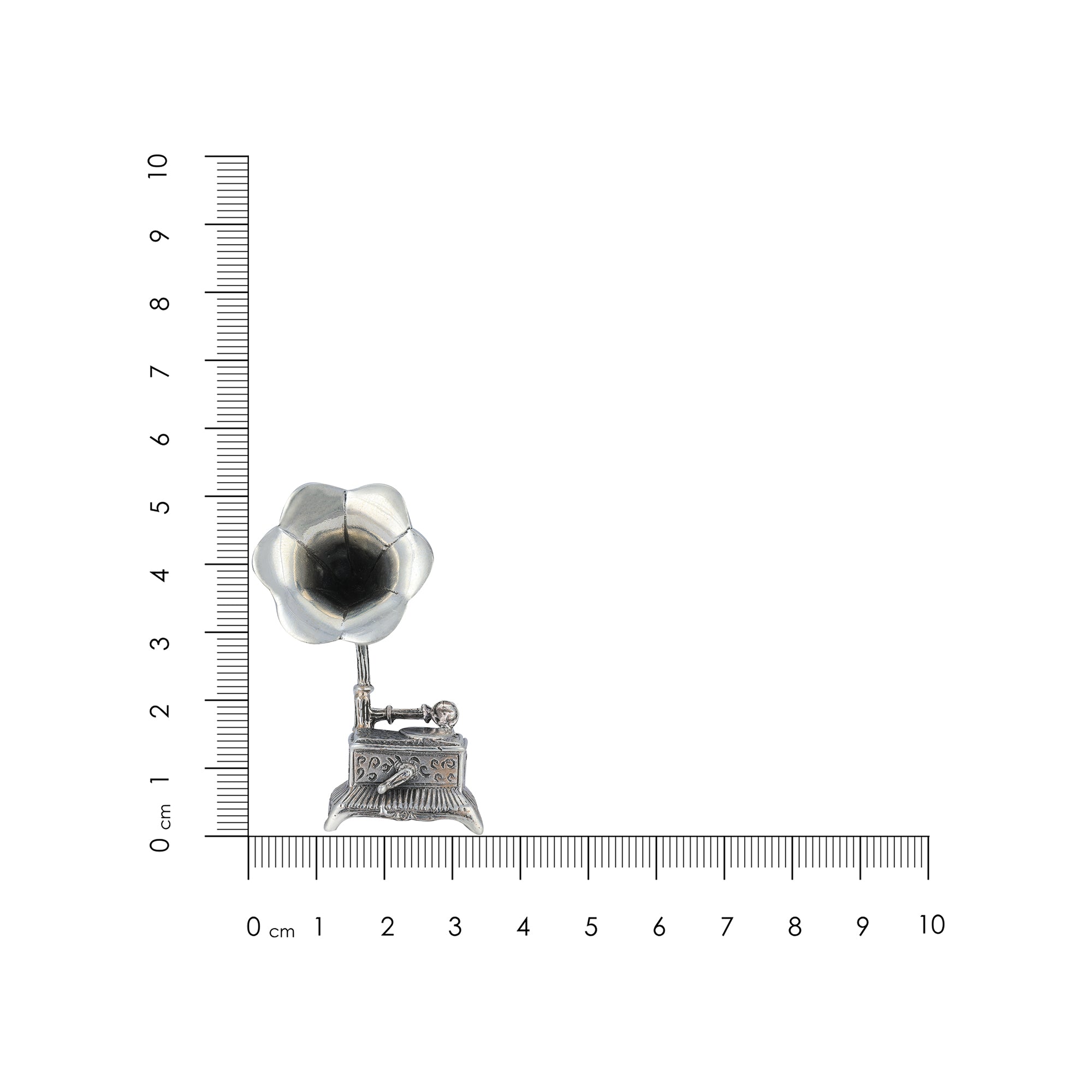 925 Gramophone Retro Sterling Silver Miniature