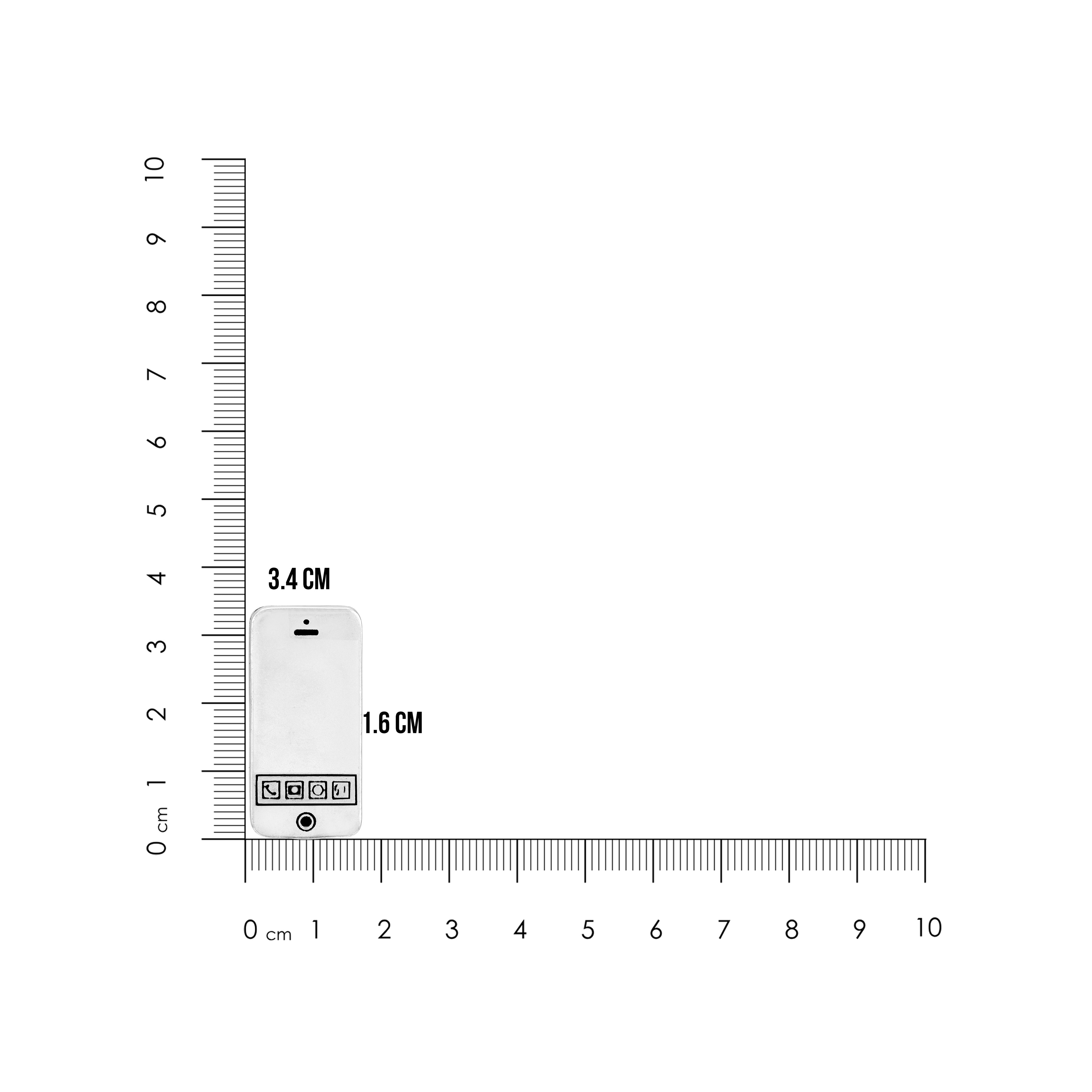 925 Mobile phone Sterling Silver Miniature