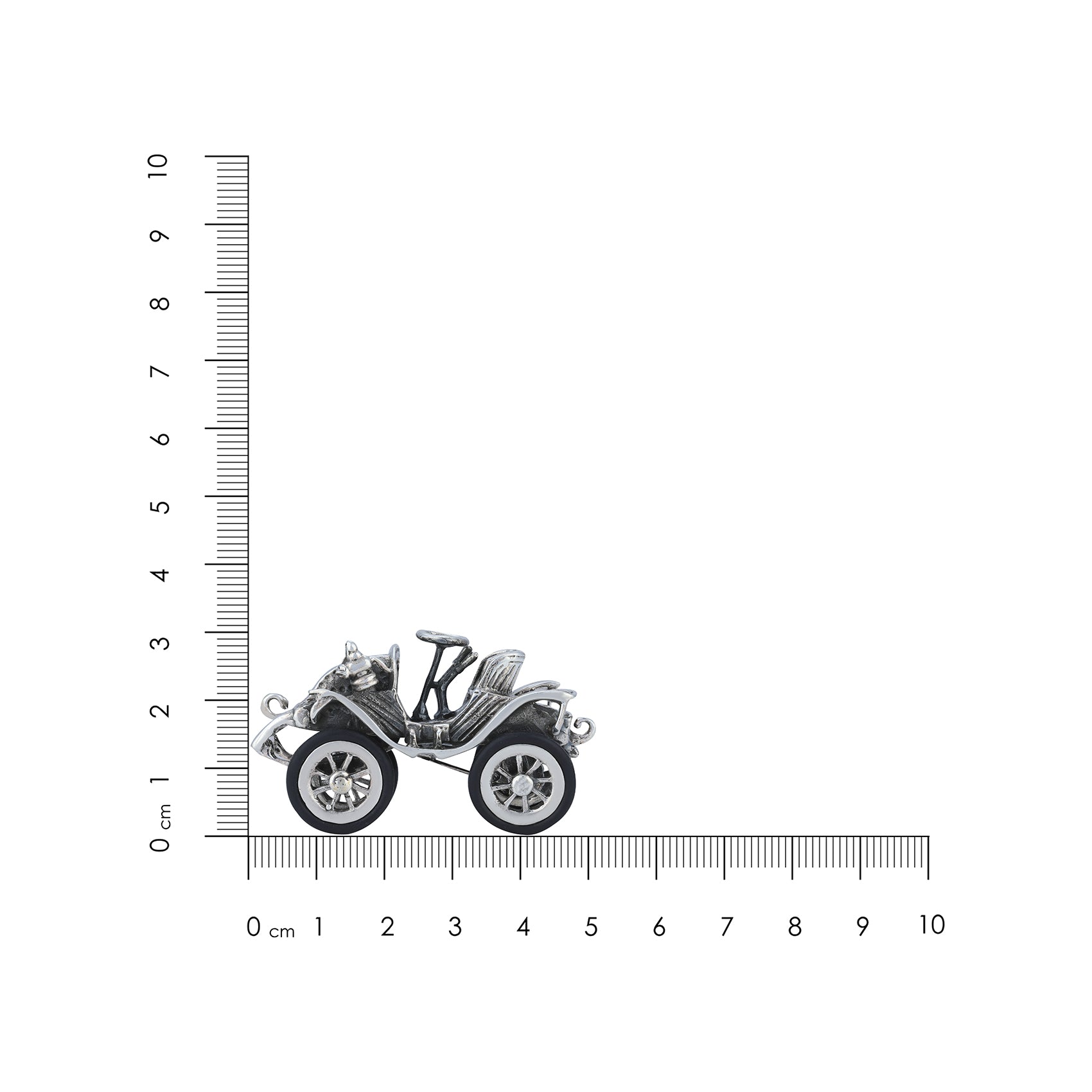 925 Retro Motorcar Sterling Silver Miniature