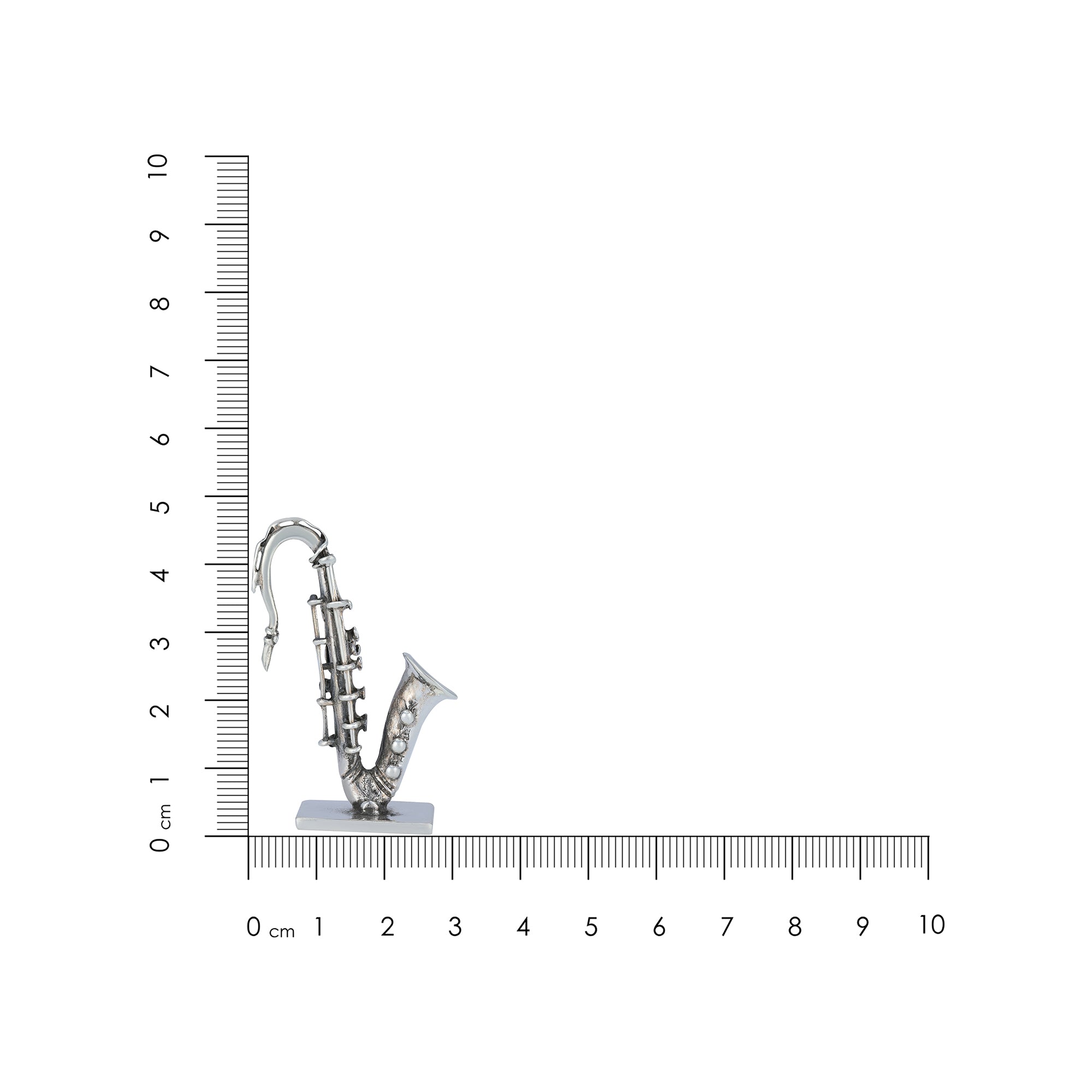 925 Saxophone Graceful Sterling Silver miniature