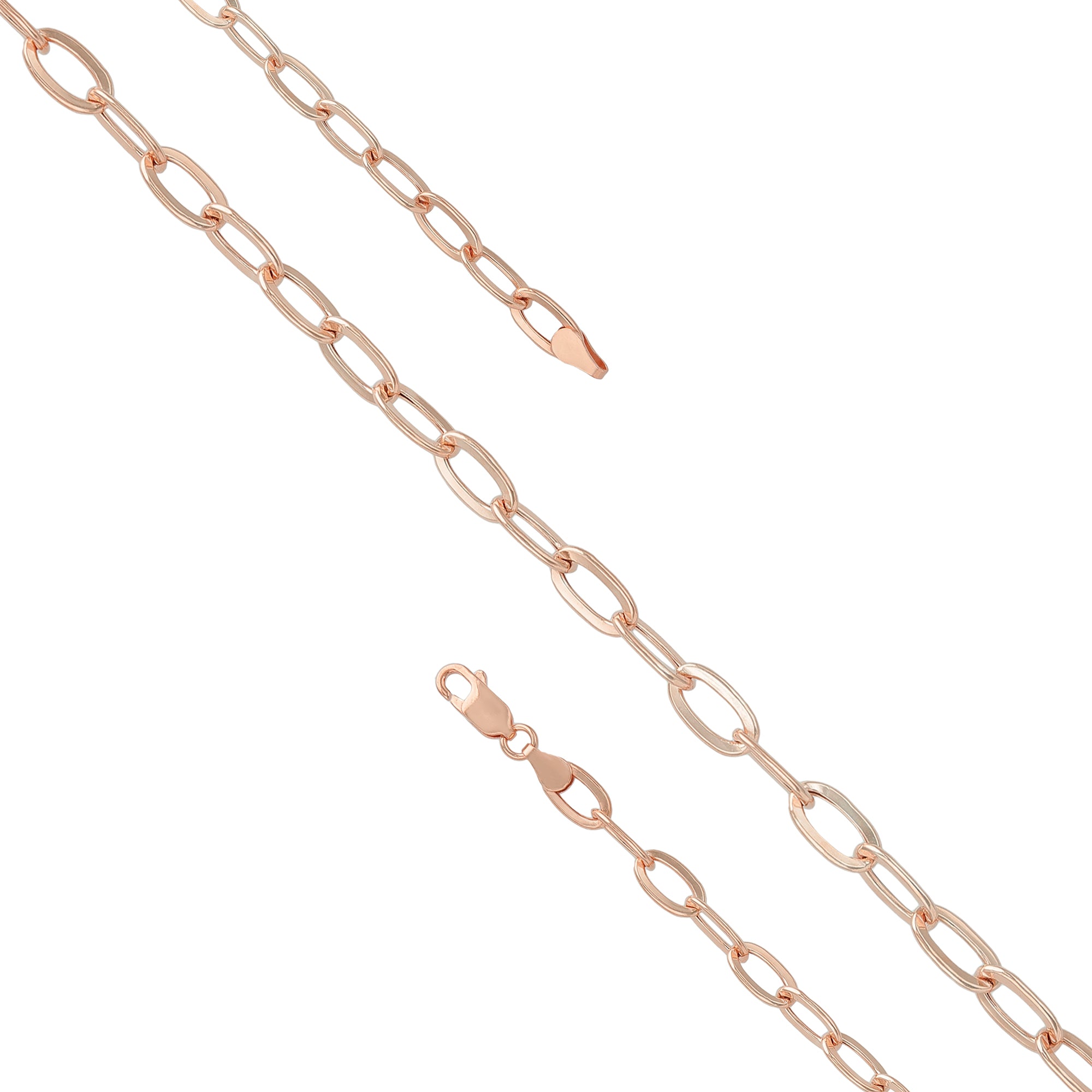 925 Sterling Silver EmberLink Axis Oval Bracelet for Men