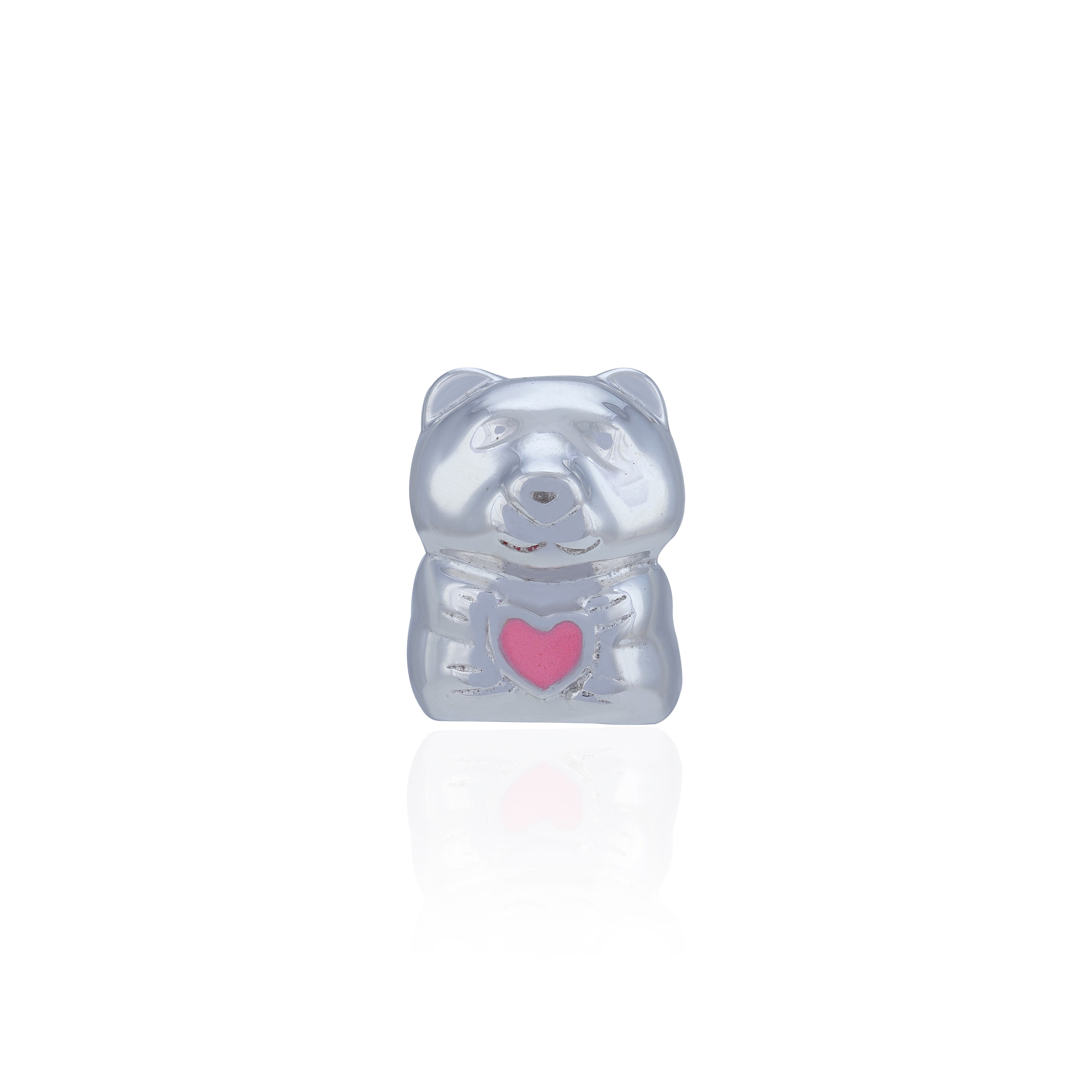 925 Sterling Silver Heartful Bear Hug Charm Pendant for Women