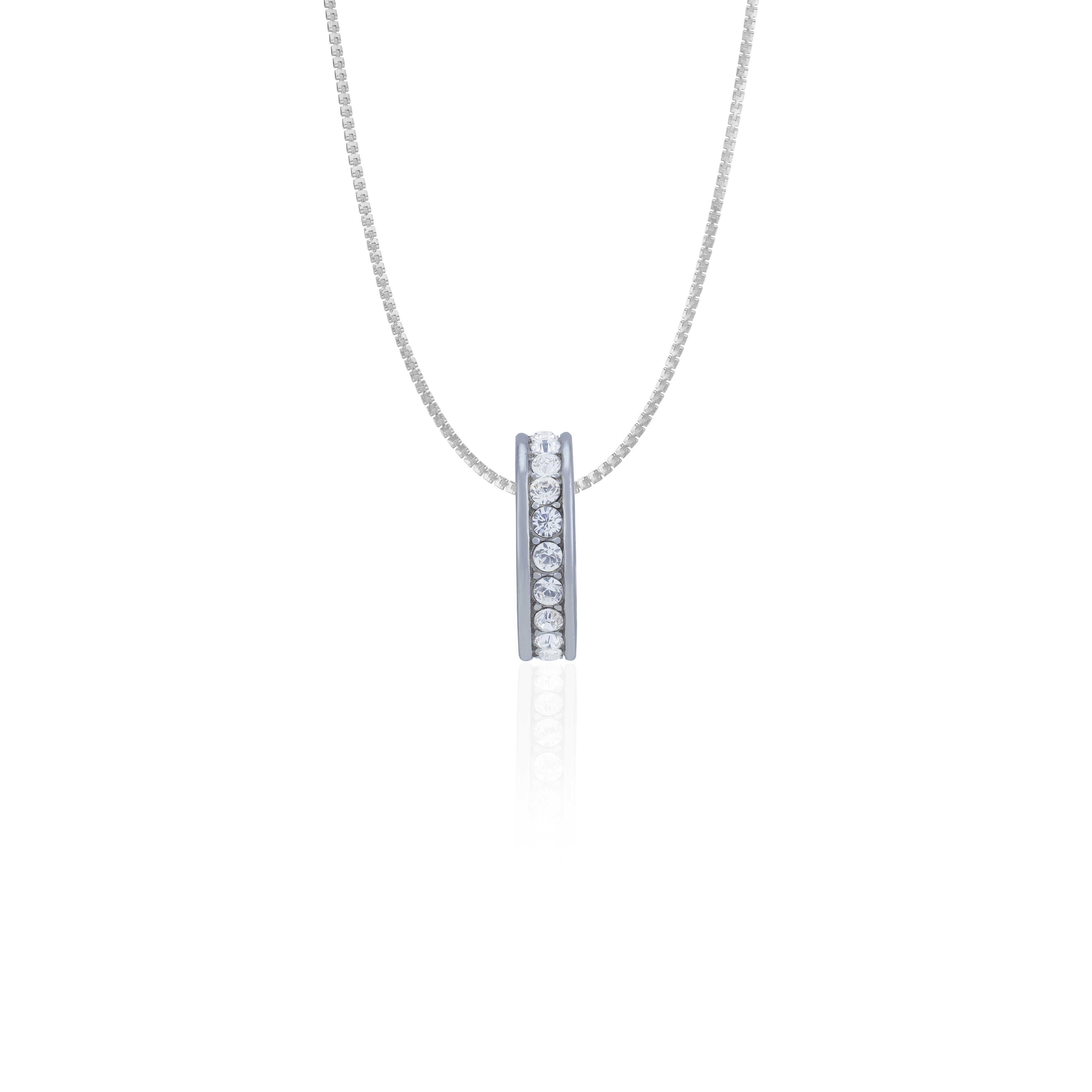 925 Sterling Silver LoveWhirl Crystal Charm Pendant for Women
