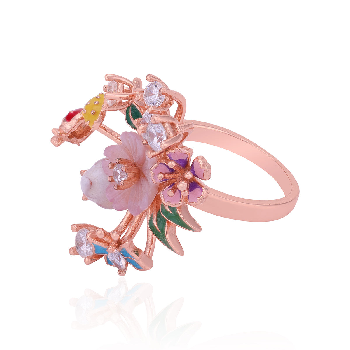 925 Sterling Silver Lumiflora Crown Ring For Women