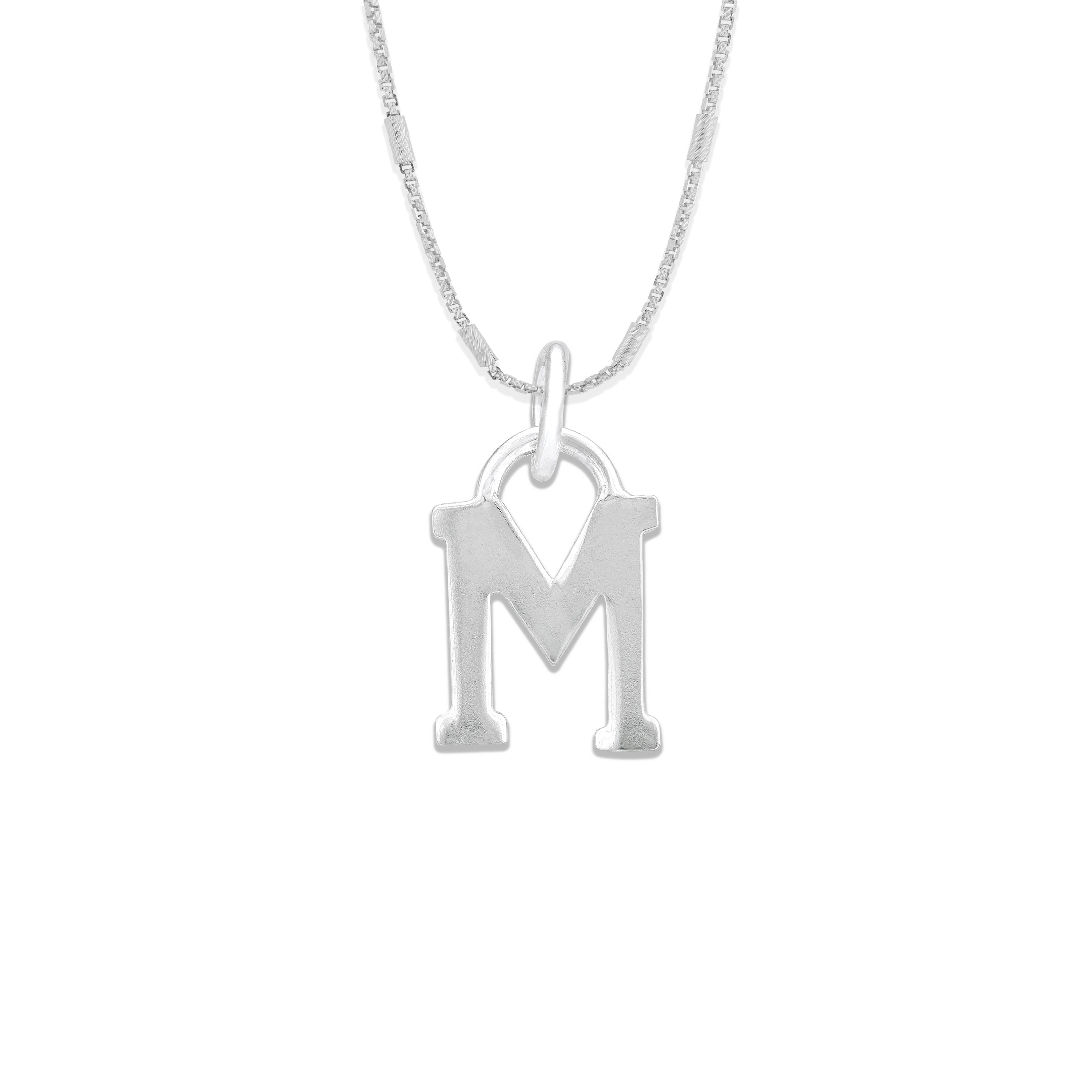 925 Sterling Silver M Shaped By Pure Elegance Pendant Rakhi For Brother