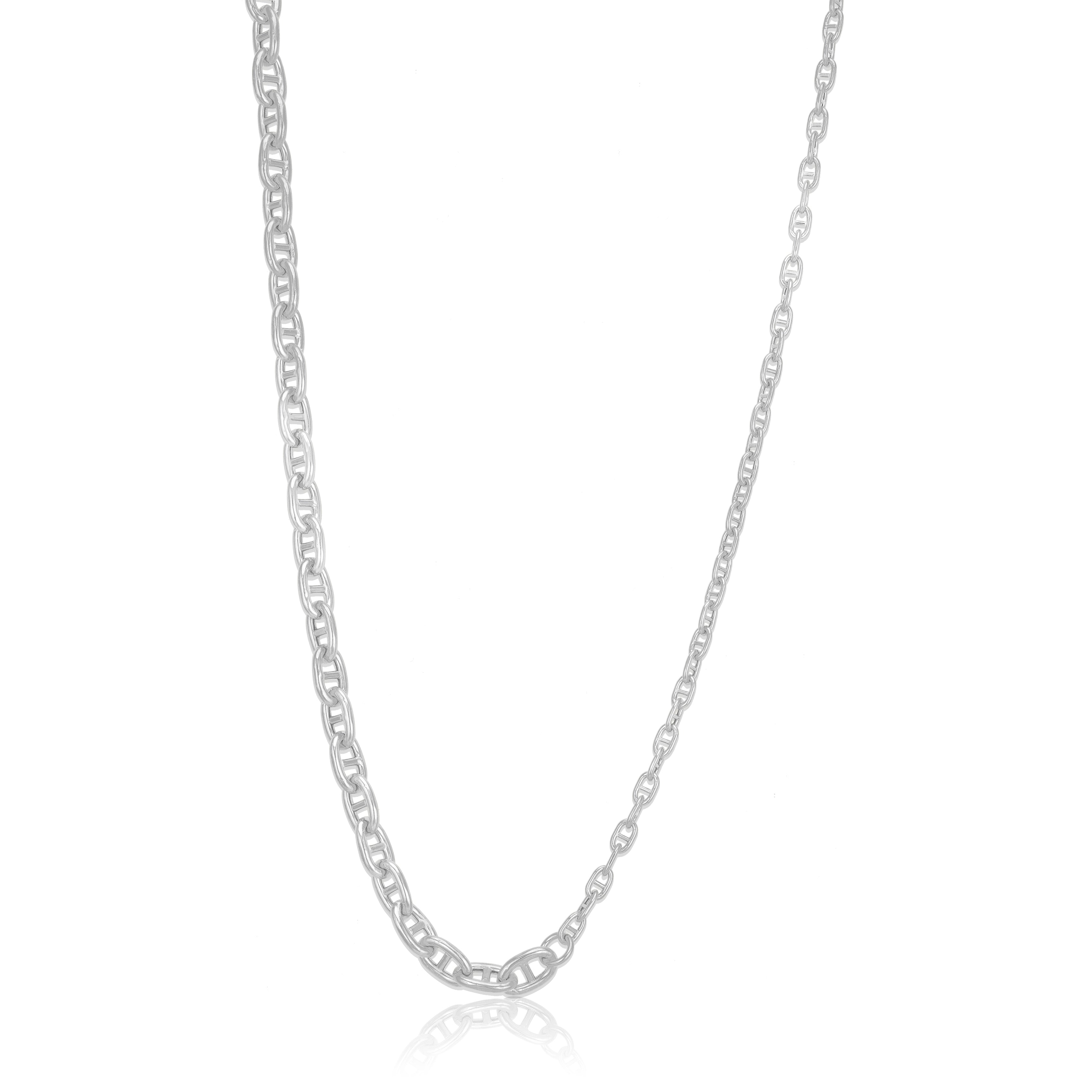 925 Sterling Silver Maverick Link Trail Chain for Men