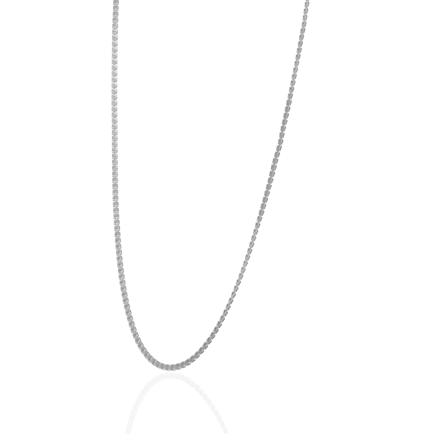 925 Sterling Silver Quantum Box Matrix Chain for Men