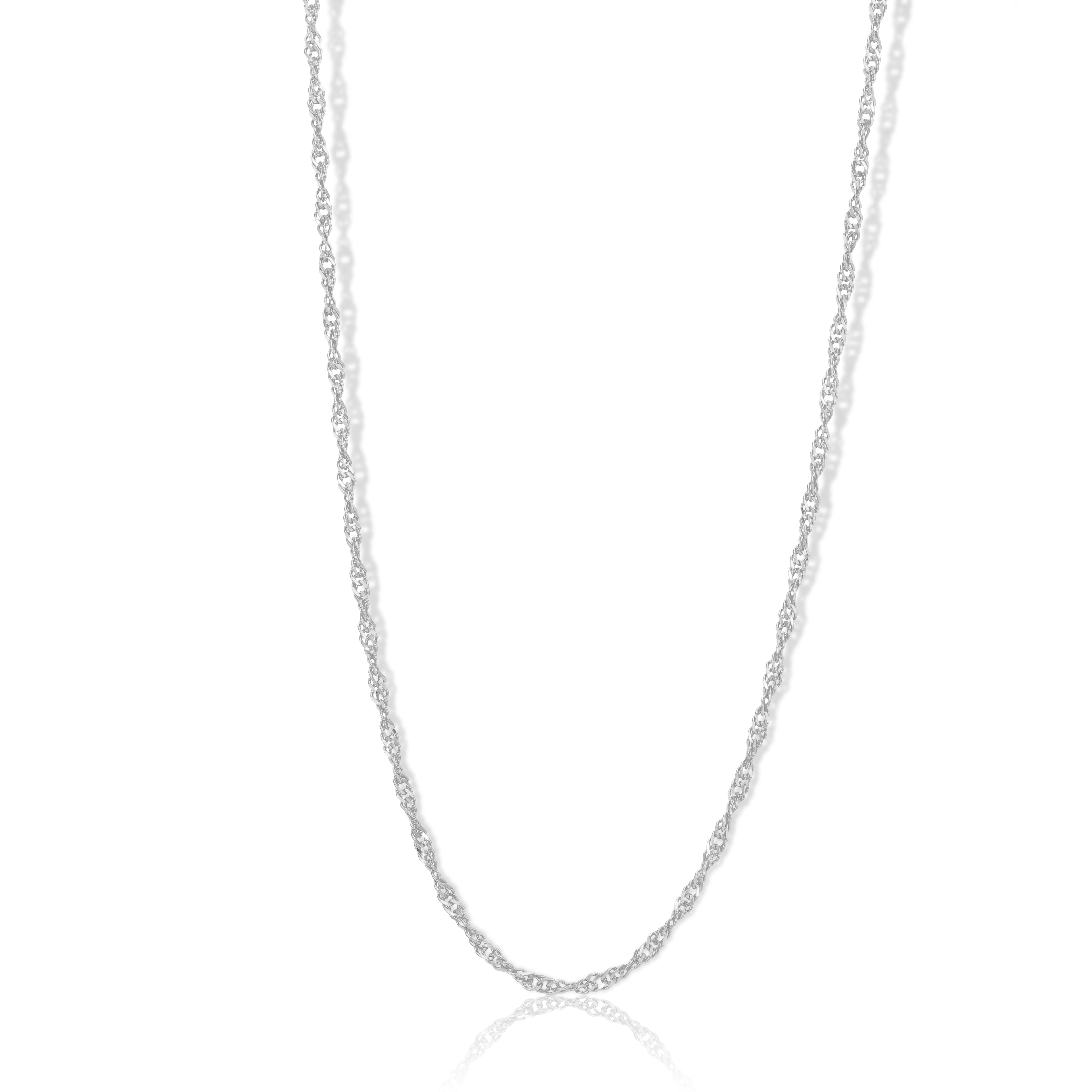 925 Sterling Silver Quantum Twist Rope Chain for Men