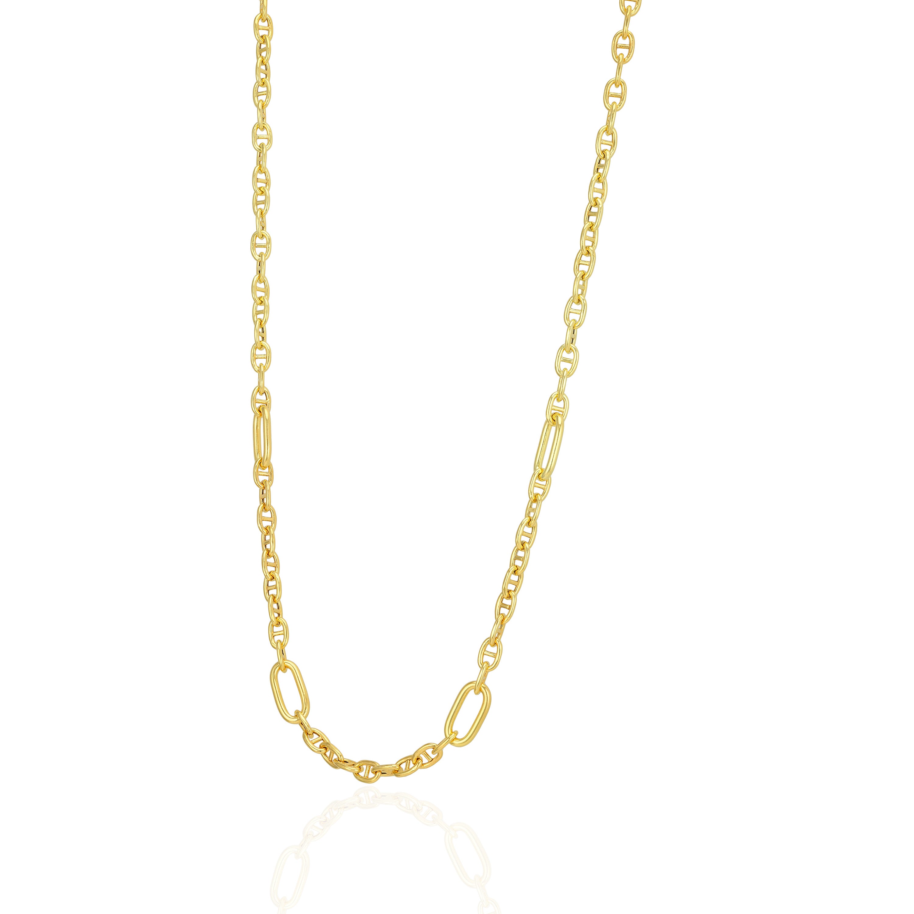 925 Sterling Silver Radiant Matrix Link Chain for Men