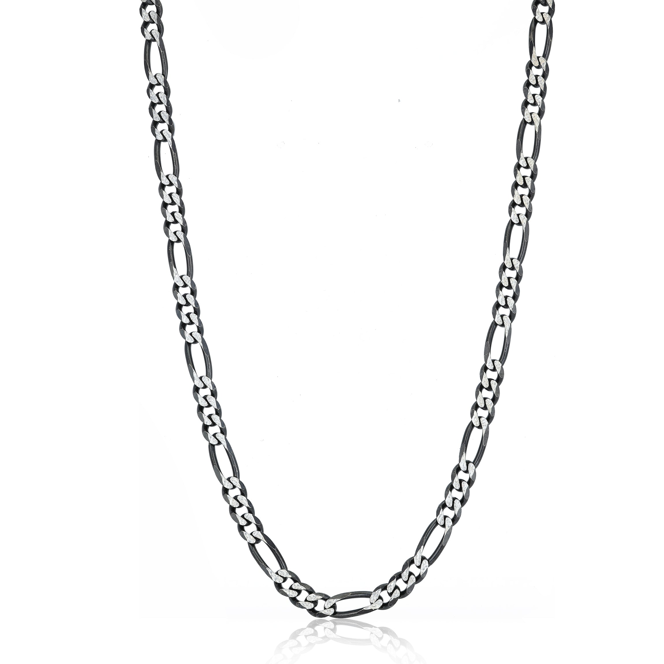 925 Sterling Silver Radiant Orbit DualTone Chain for Men