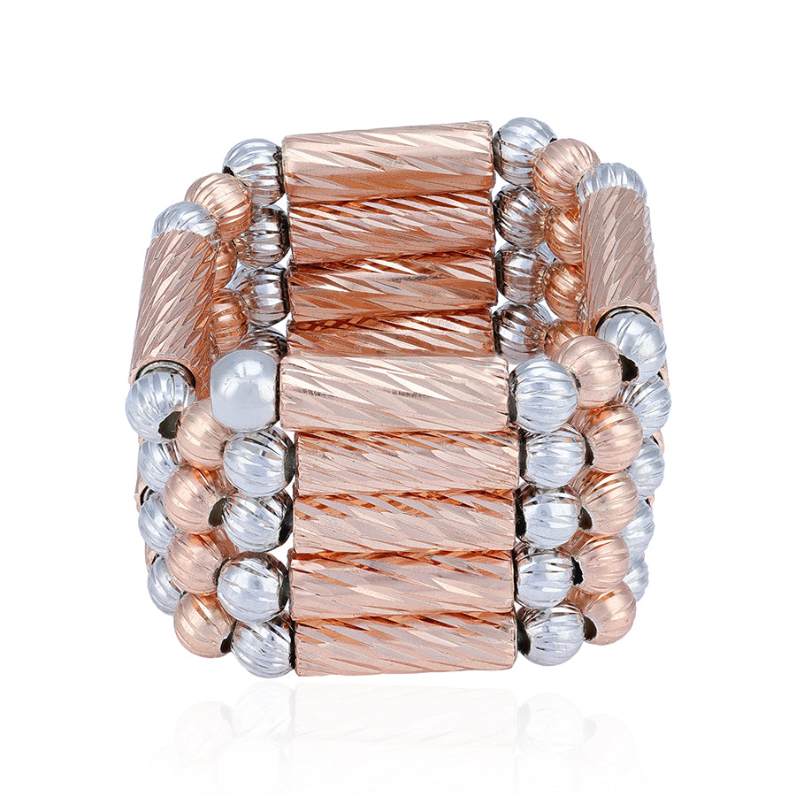 925 Sterling Silver Rosegold Convertible Bracelet Anklet Ring for Women