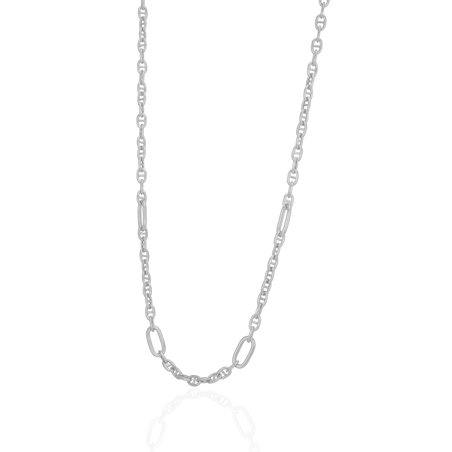 925 Sterling Silver Titan Halo Link Chain for Men