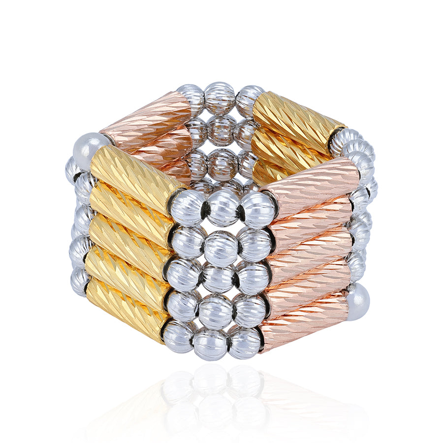 925 Sterling Silver Versatile Tricolor Magnetic Bracelet Anklet Ring for Women