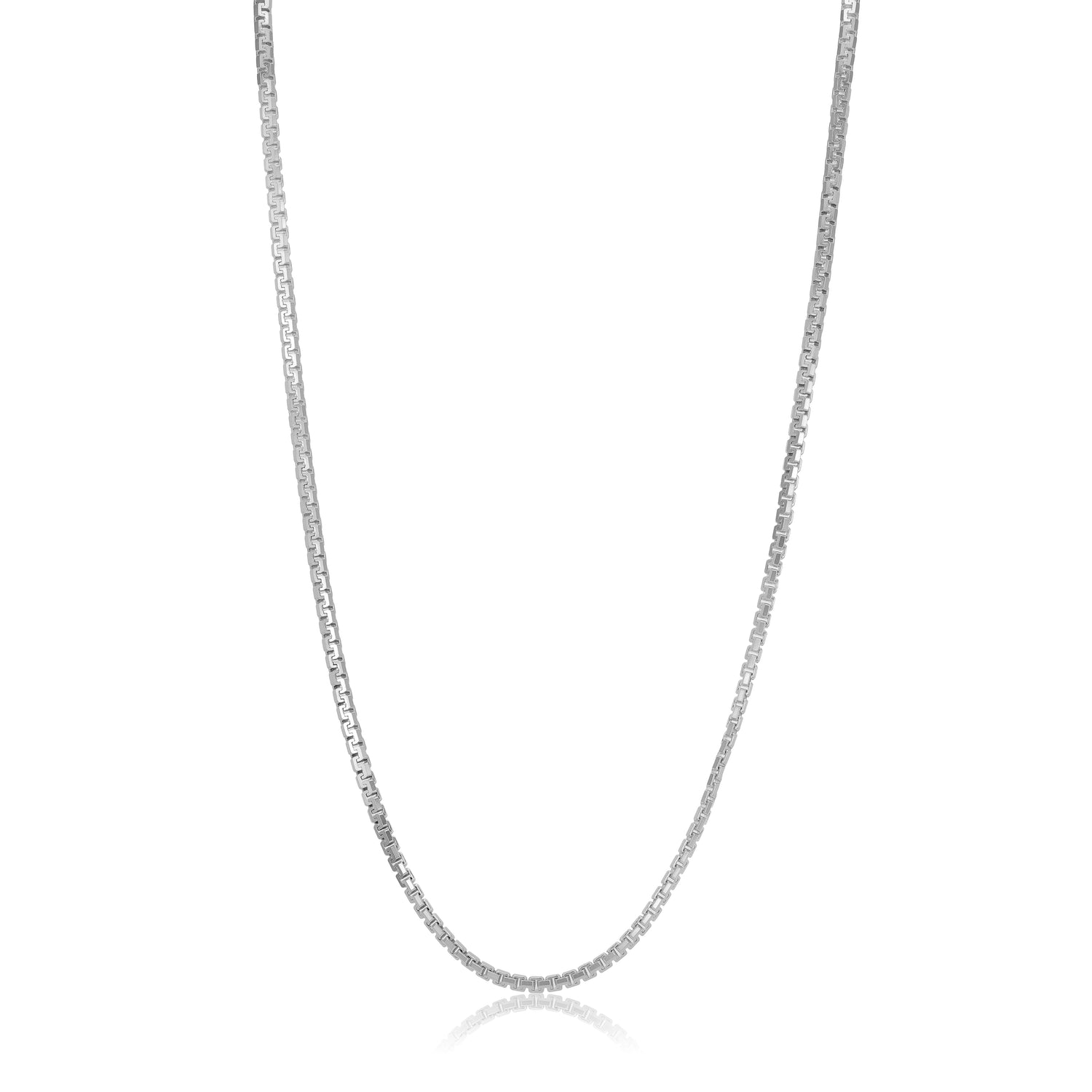 925 Sterling Silver Vertex Link Minimalist Chain for Men