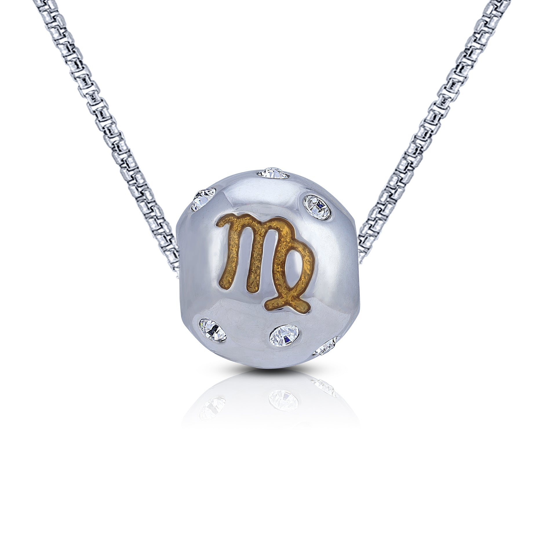 925 Sterling Silver Virgo Twilight Grace Charm Pendant for Women