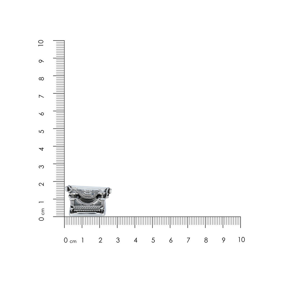 925 Typewriter Sterling Silver Miniature