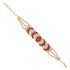 925 Blazing red gold Plated sterling silver bracelet