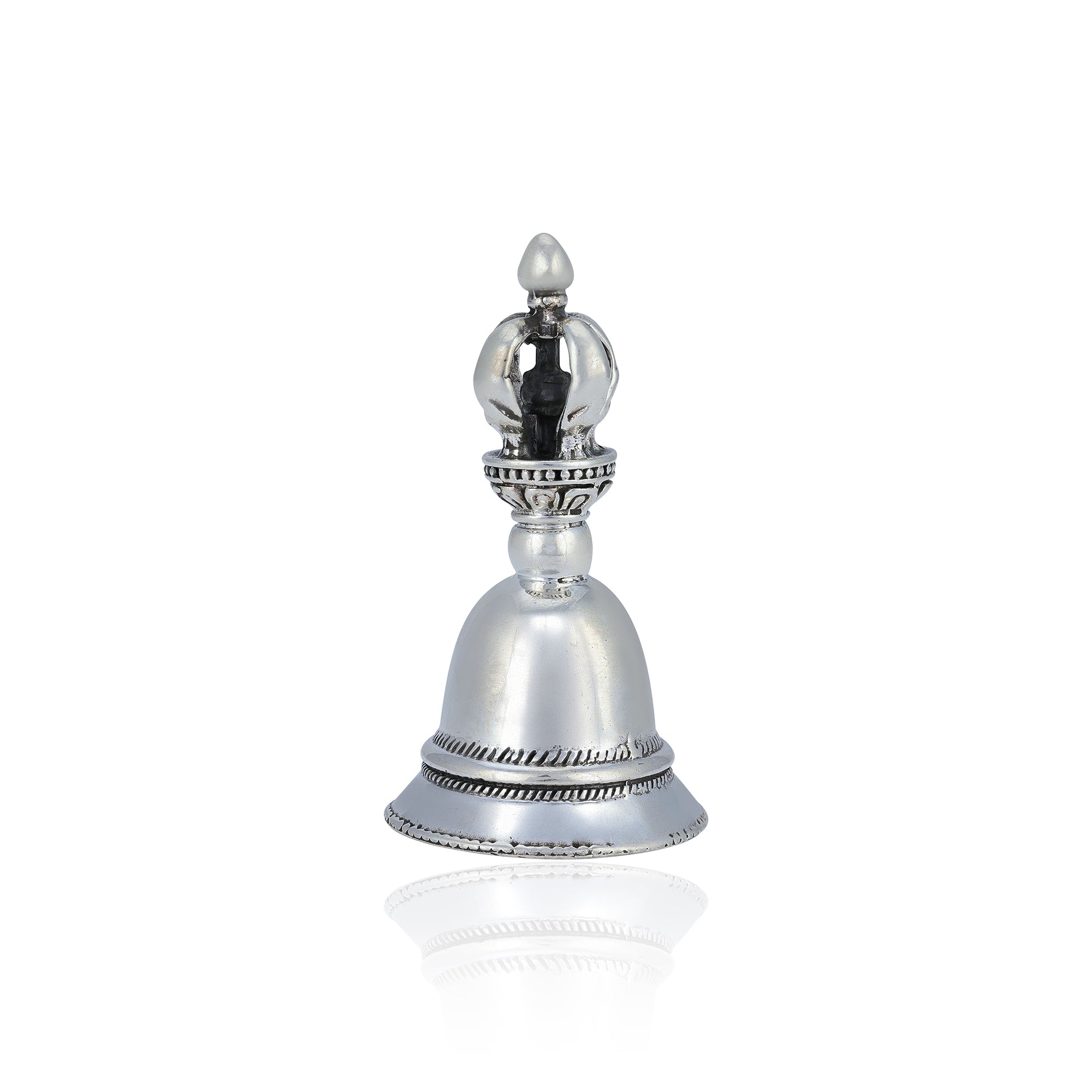 925 Crown head Bell Sterling Silver Miniature