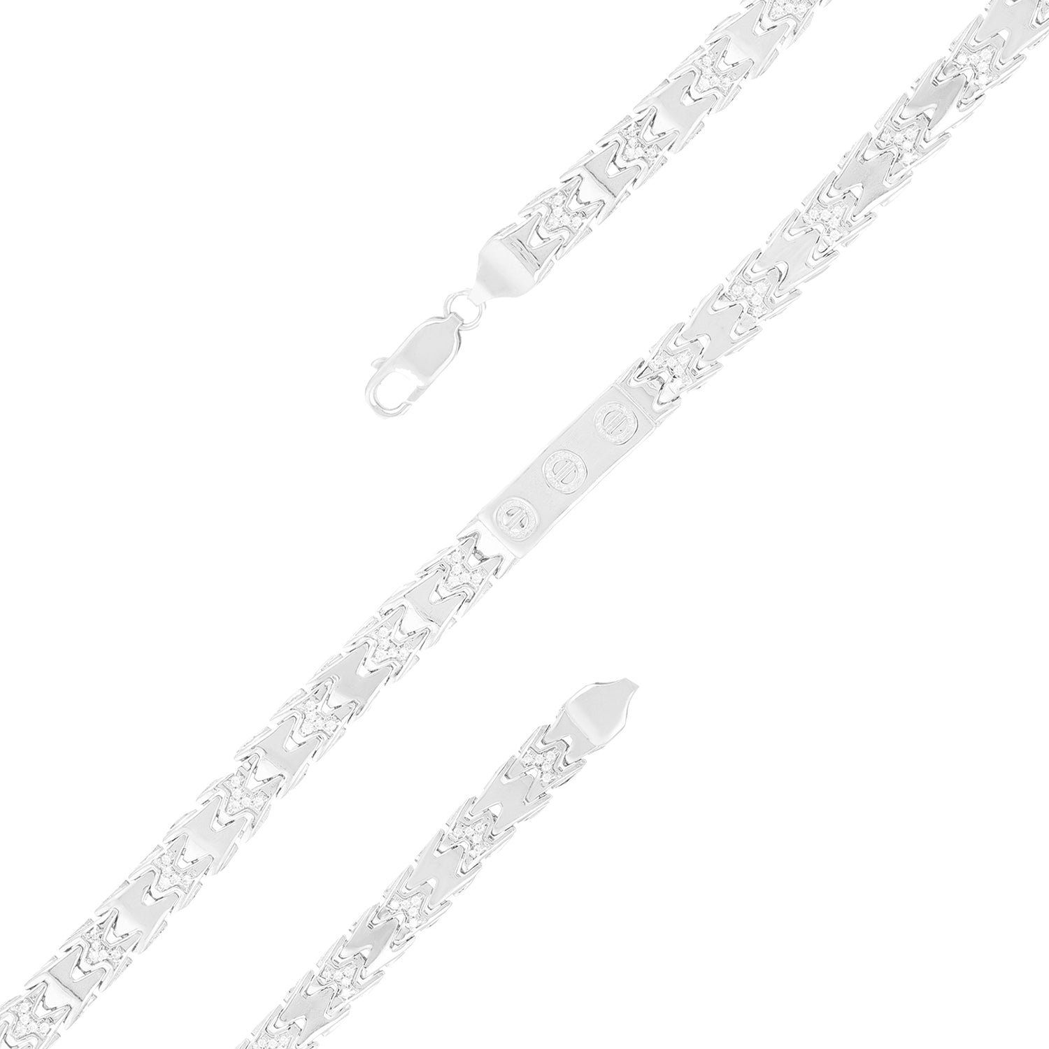 925 Crystal Glow Rhodium Plated Sparkle Bracelet