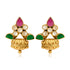 925 Dazzling Polki Gold Plated Silver Earrings