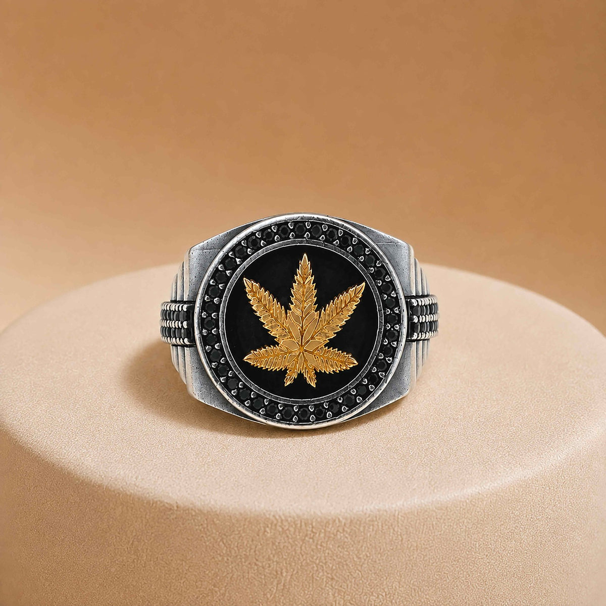 925 Dominion Hemp Oxidised Sterling Silver Ring