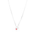 Endless Affection Hand Rhodium Plated Infinity Red Heart Chain Pendant