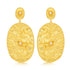 925 Fancy Foil Pearl Gold Plated Silver Earring