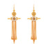 925 Gold Plated Kundan Fall Earring