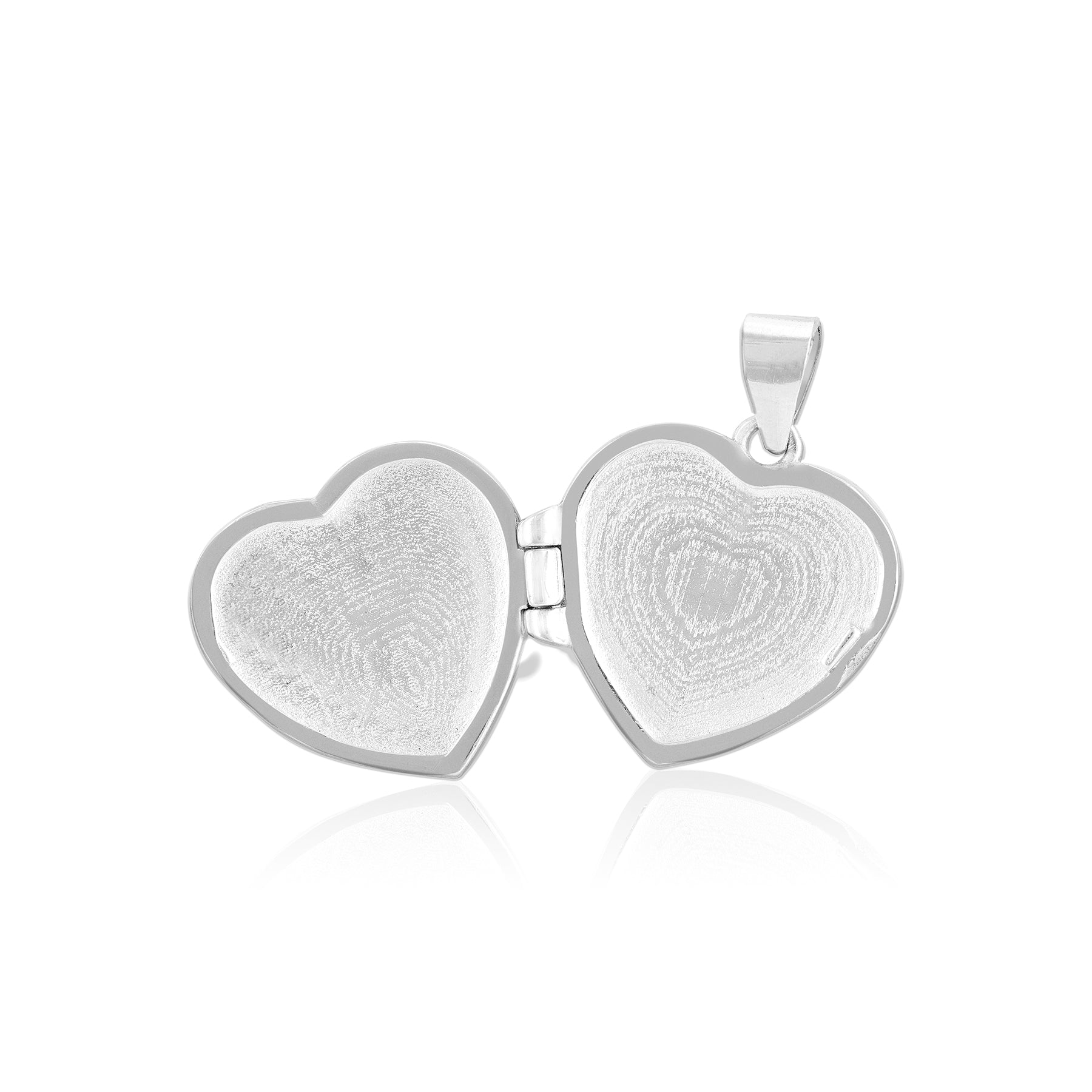 925 Sterling Silver LoveVault Heart Rhodium Plated Pendant for Women