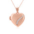 Minimal Glow Rose Gold Plated Heart Pendants