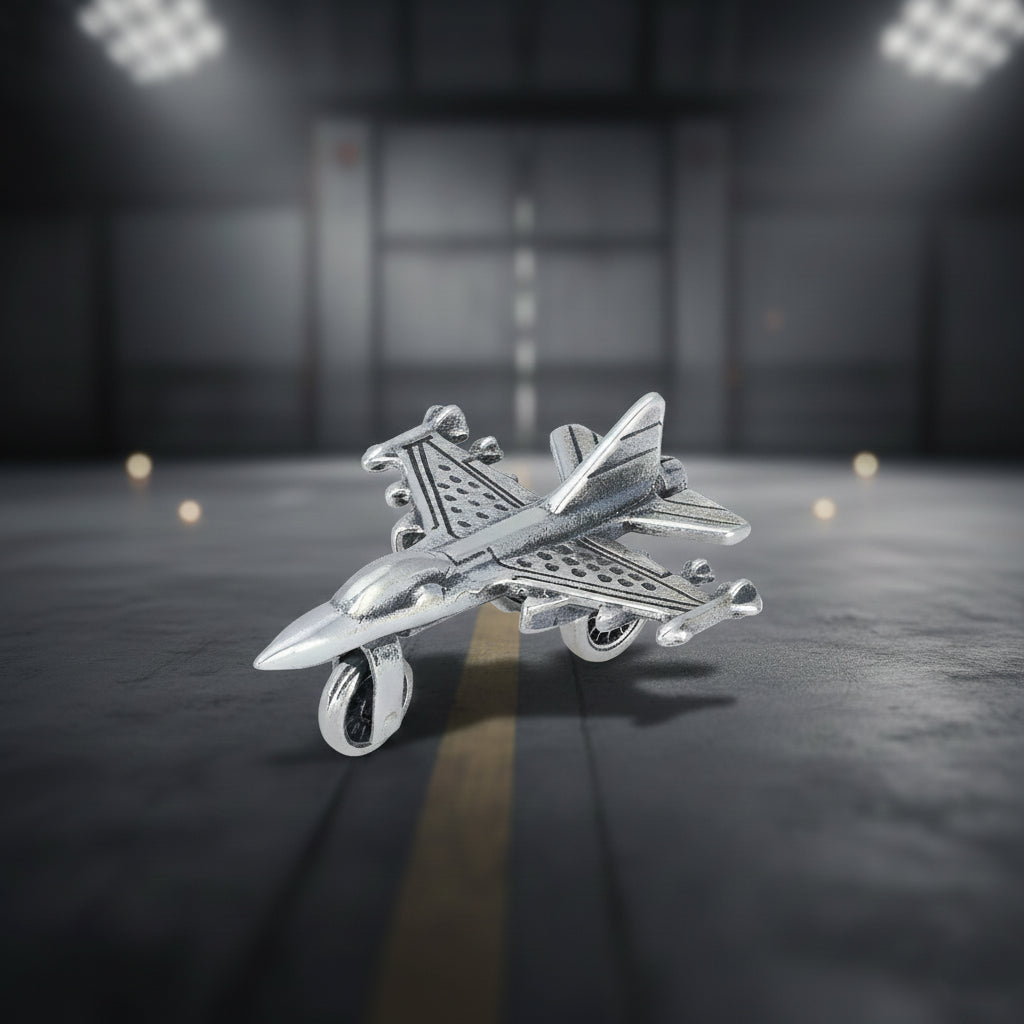 925 Multirole Jet Sterling Silver Miniature