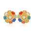 925  Navarathinam Gemstone Gold Plated Earrings