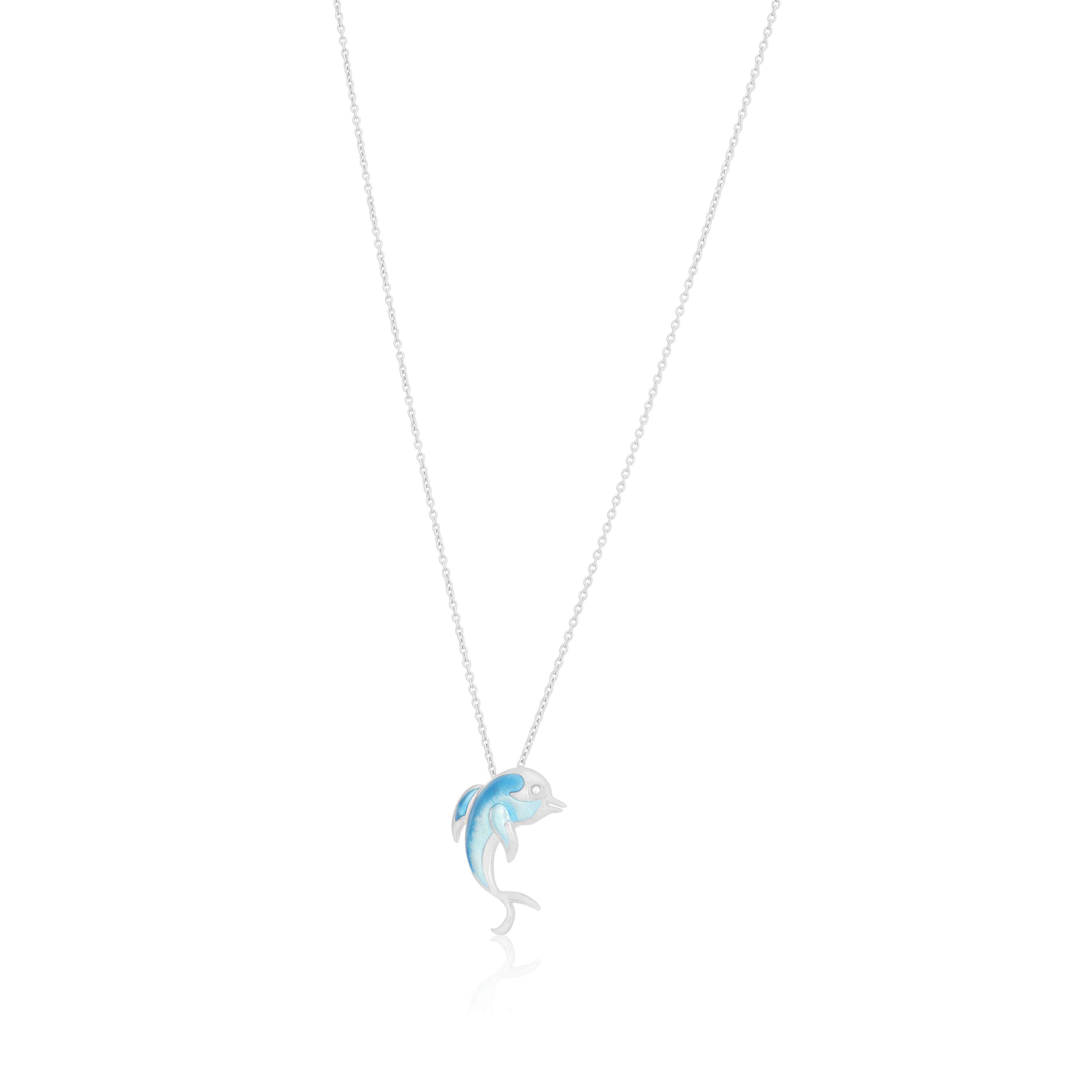 925 Oceanš ¬ž ¢s Solitude Dolphin Rhodium Plated Chain Pendants