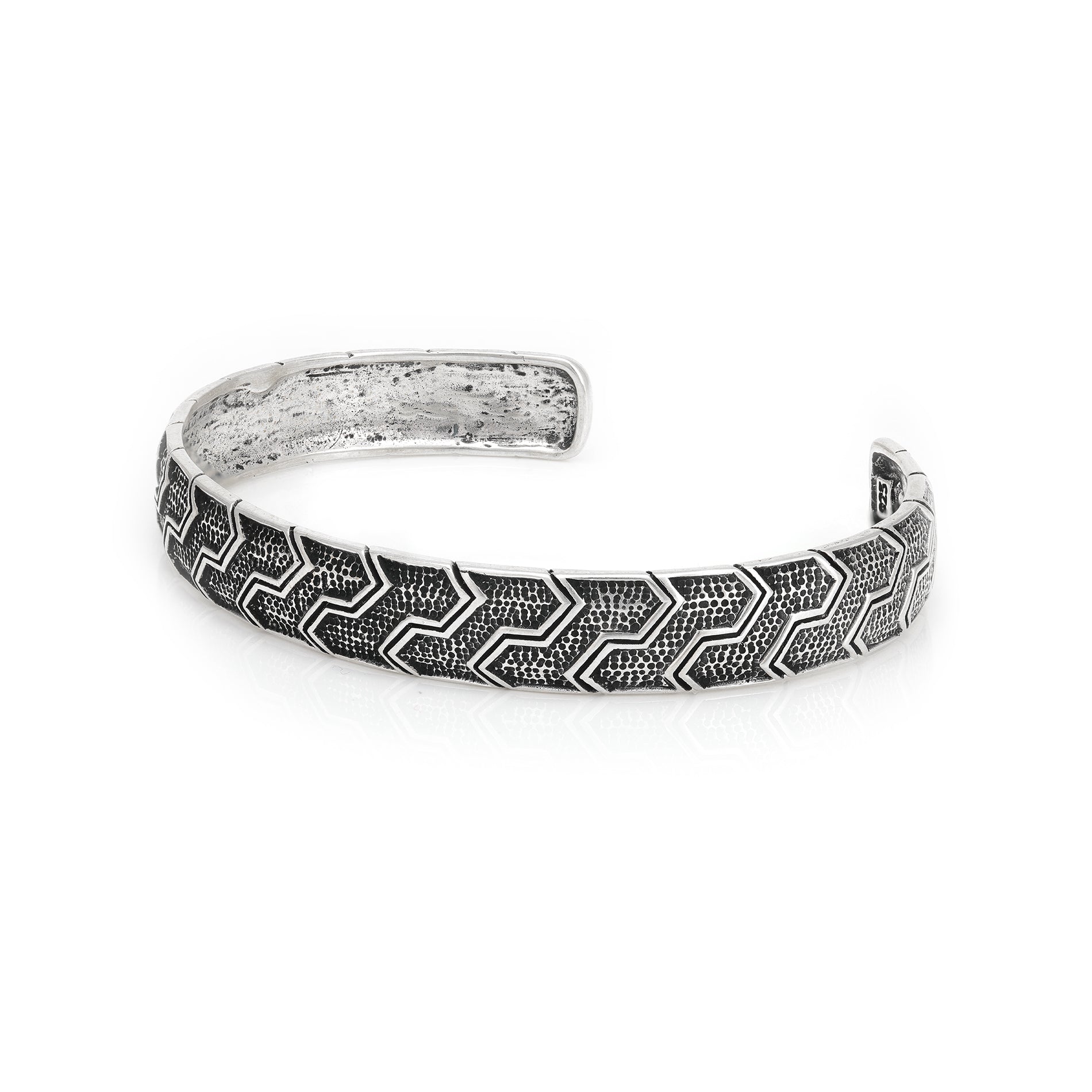 925 Opulent Patterned Sterling Silver Cuff