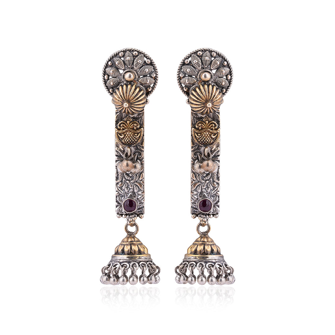 925 Oxidized Dangle Sterling Silver Earring