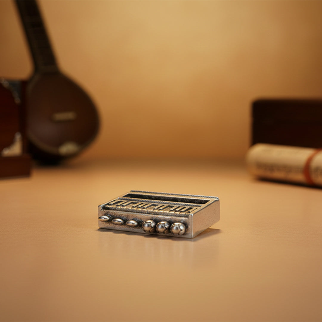 925 Portable Music Organ Sterling Silver miniature