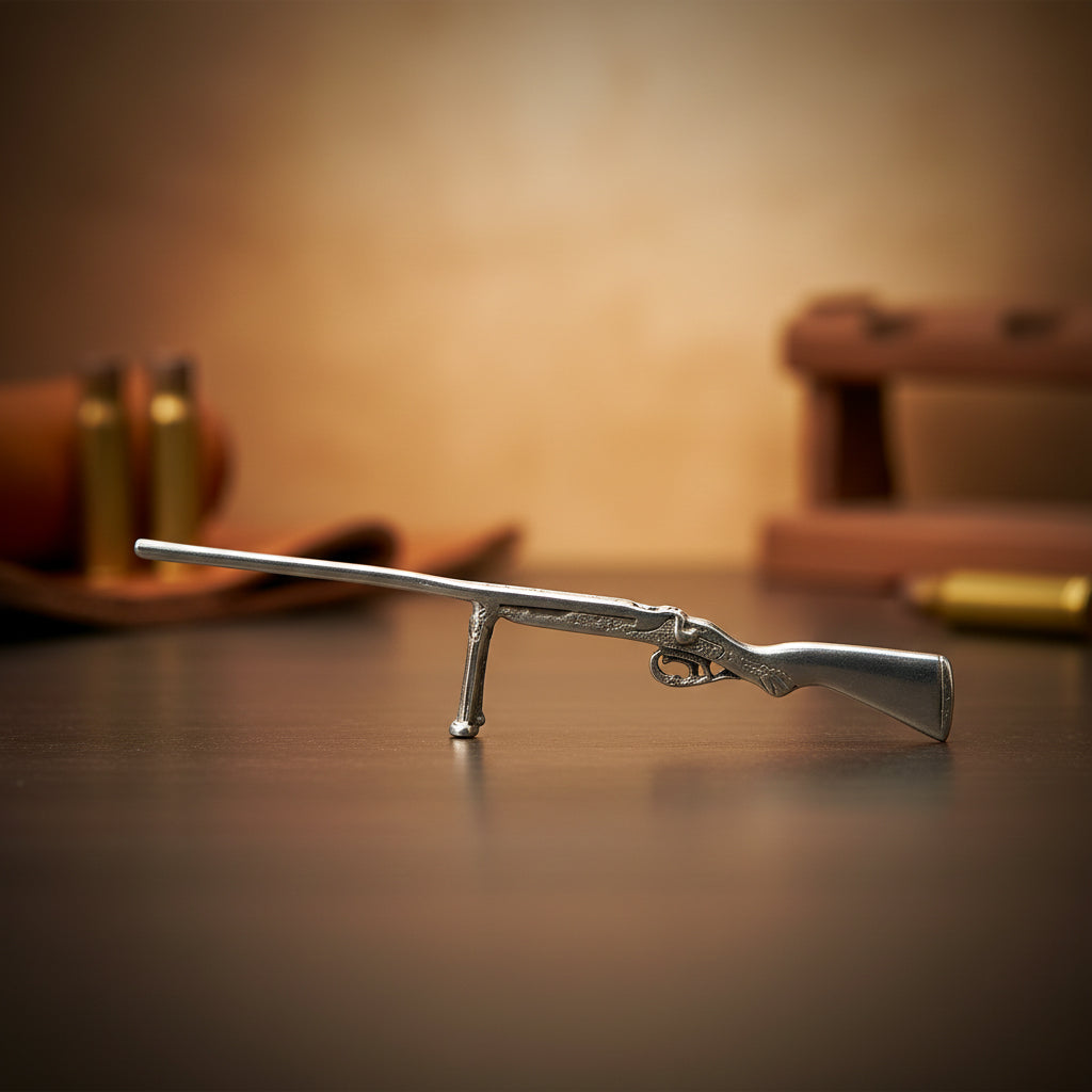 925 Realistic Gun Sterling Silver Miniature