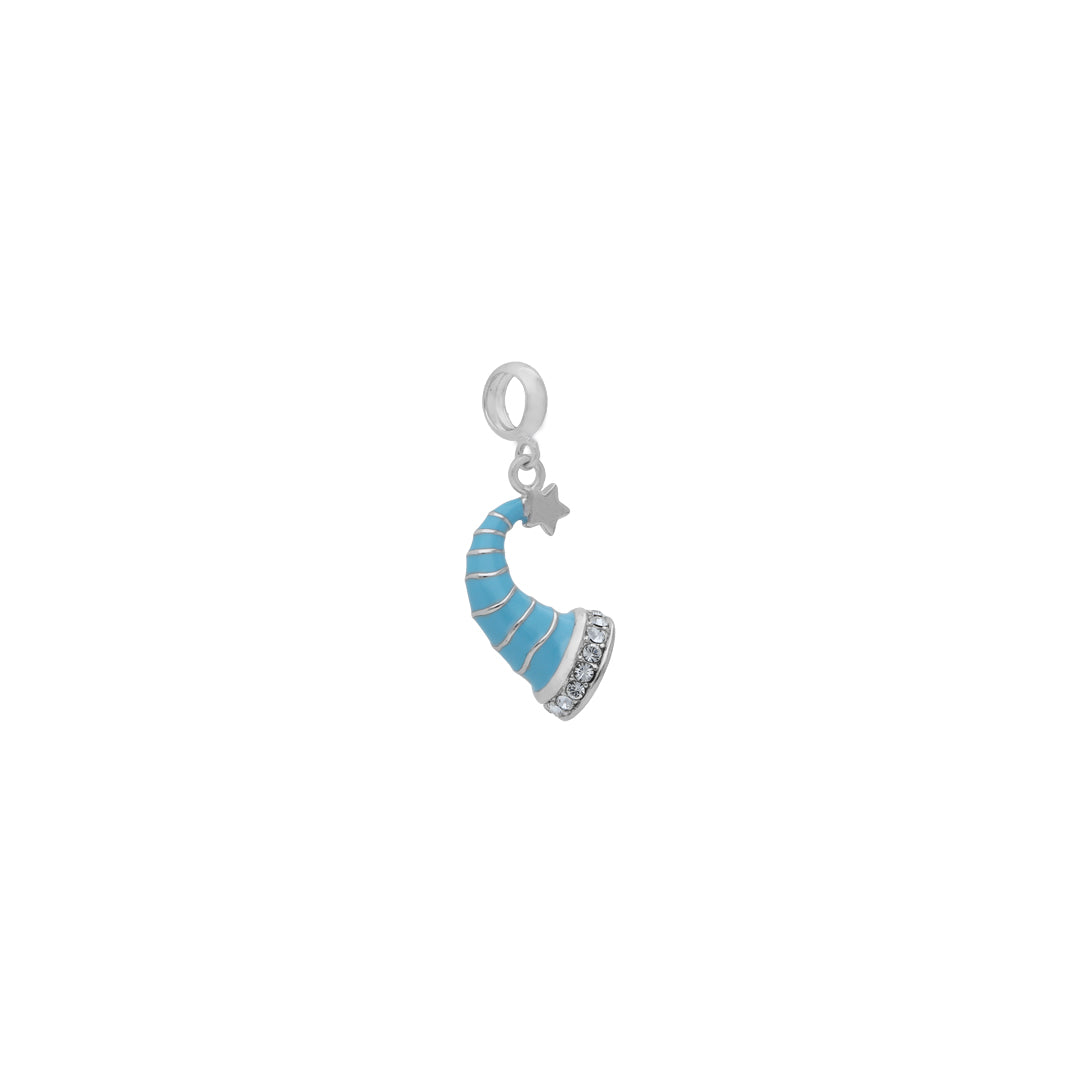 925 Sterling Silver Blue Witch Cap Pendant For Kids