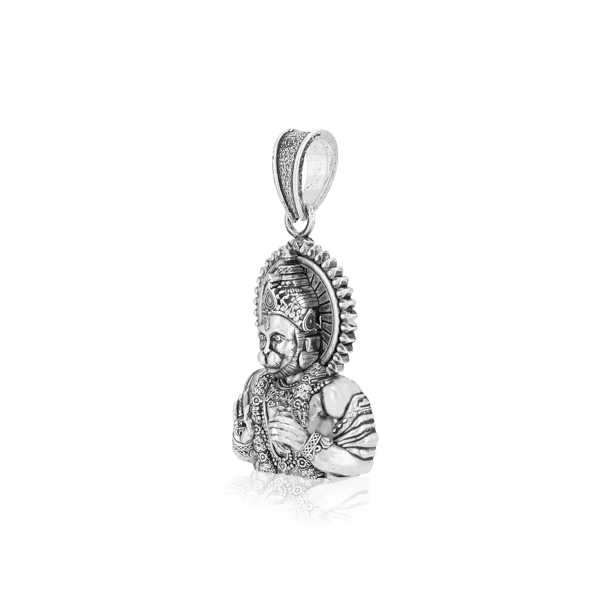 925 Sterling Silver Divine Hanuman Oxidised Pendants For Men & Women
