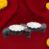 925 Sterling Silver Fancy Bowl Set With Rosewood Base For Pooja
