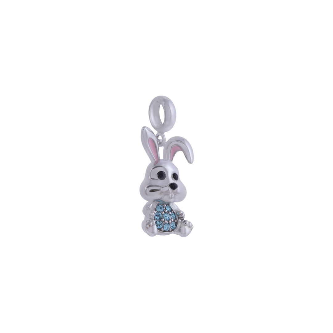 925 Sterling Silver Honey Bun Rhodium Plated Pendant For Kids