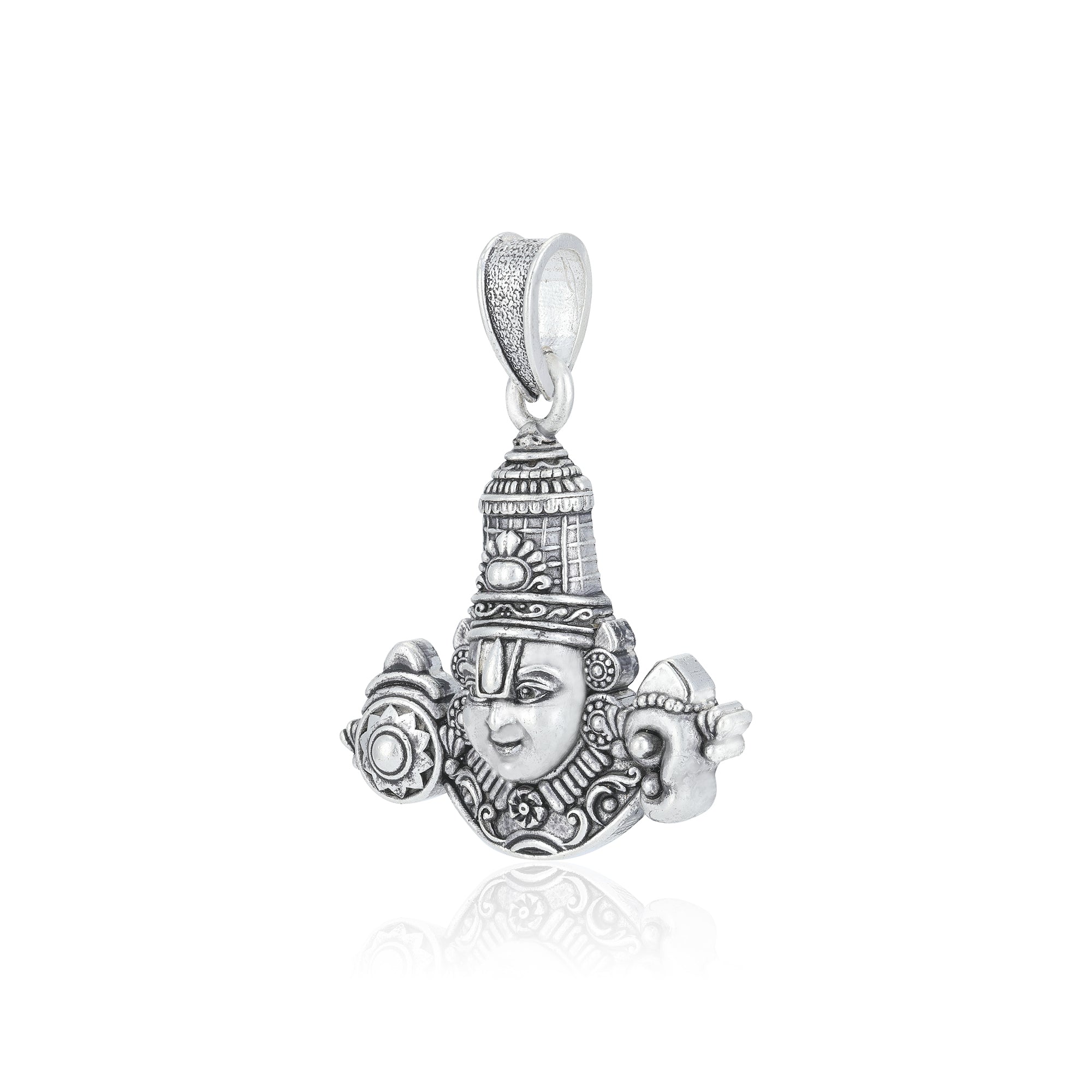 925 Sterling Silver Lord Venkateswara Oxidised Pendants For Men & Women