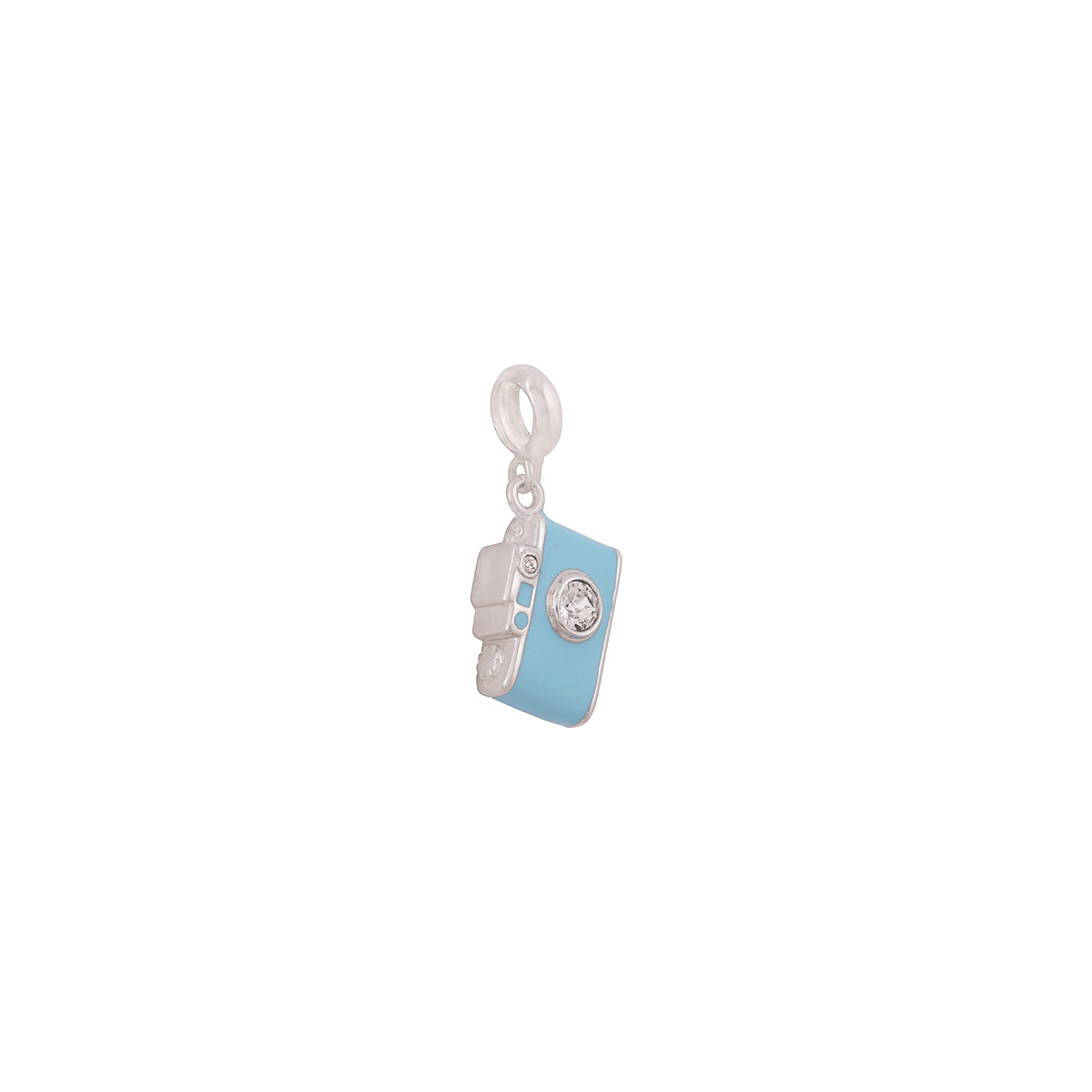 925 Sterling Silver Oceanic Camera Pendant