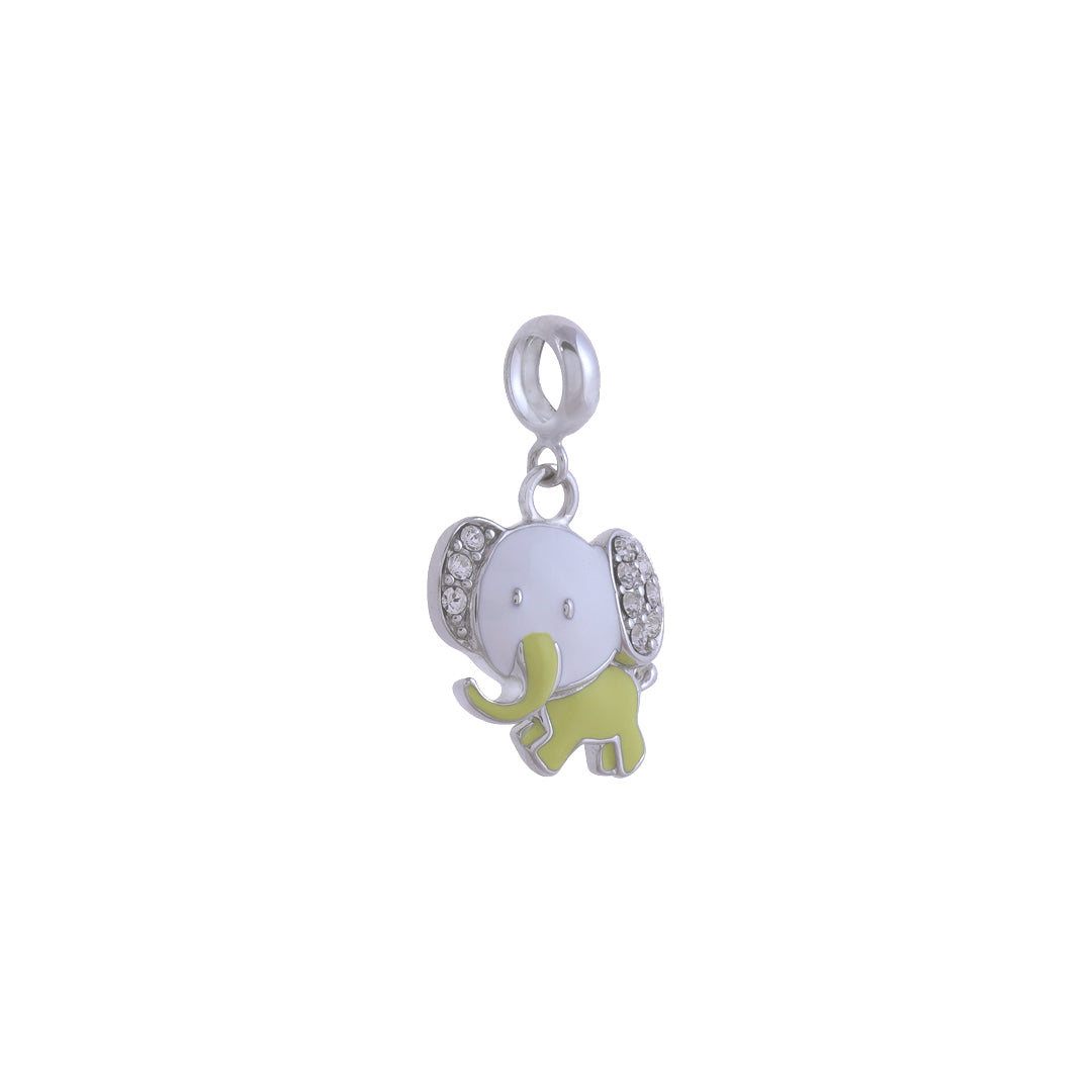 925 Sterling Silver Tiny Verdant Tusker Pendant For Kids