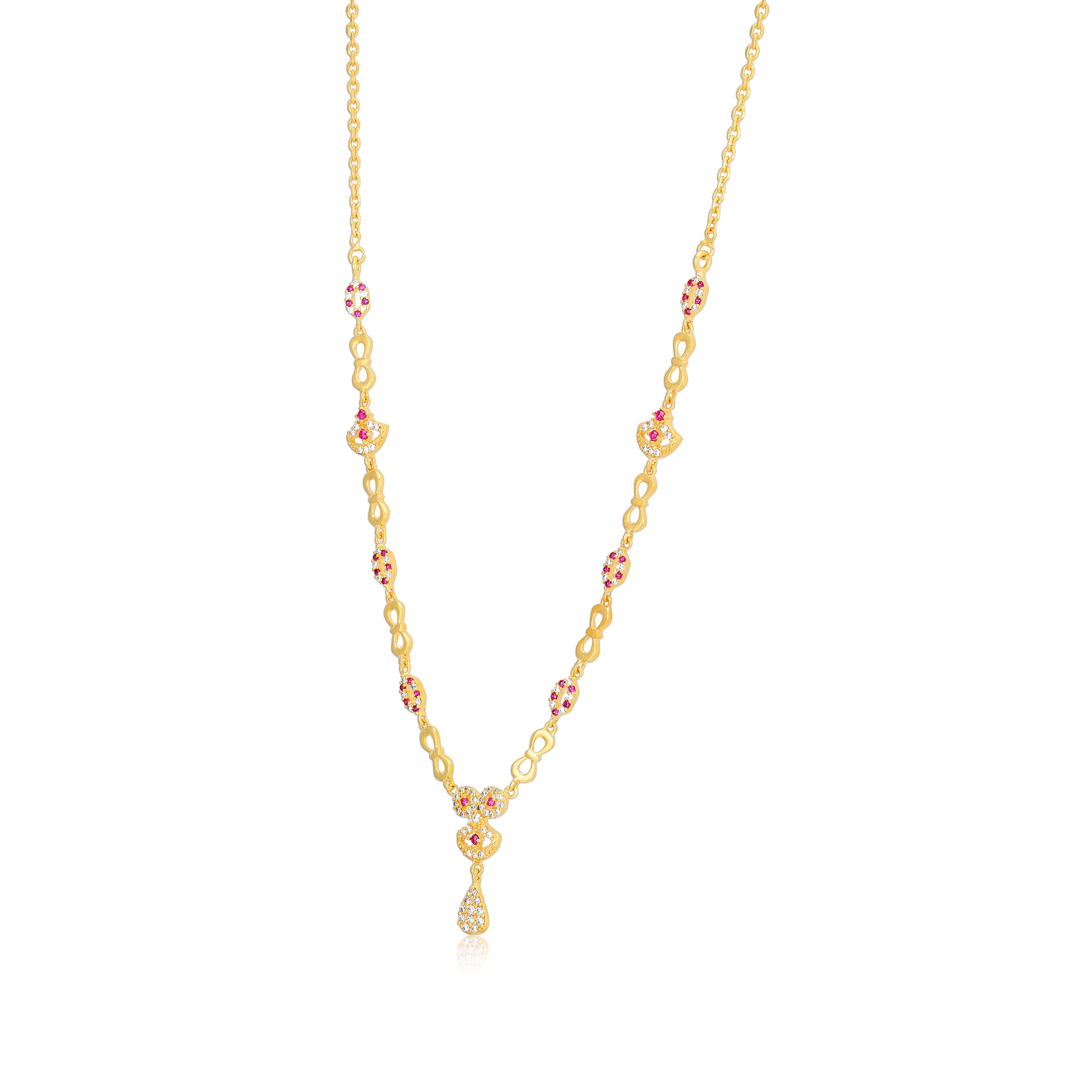 925 Sterling Silver Vintage Rosette Gold Plated Necklace for Women