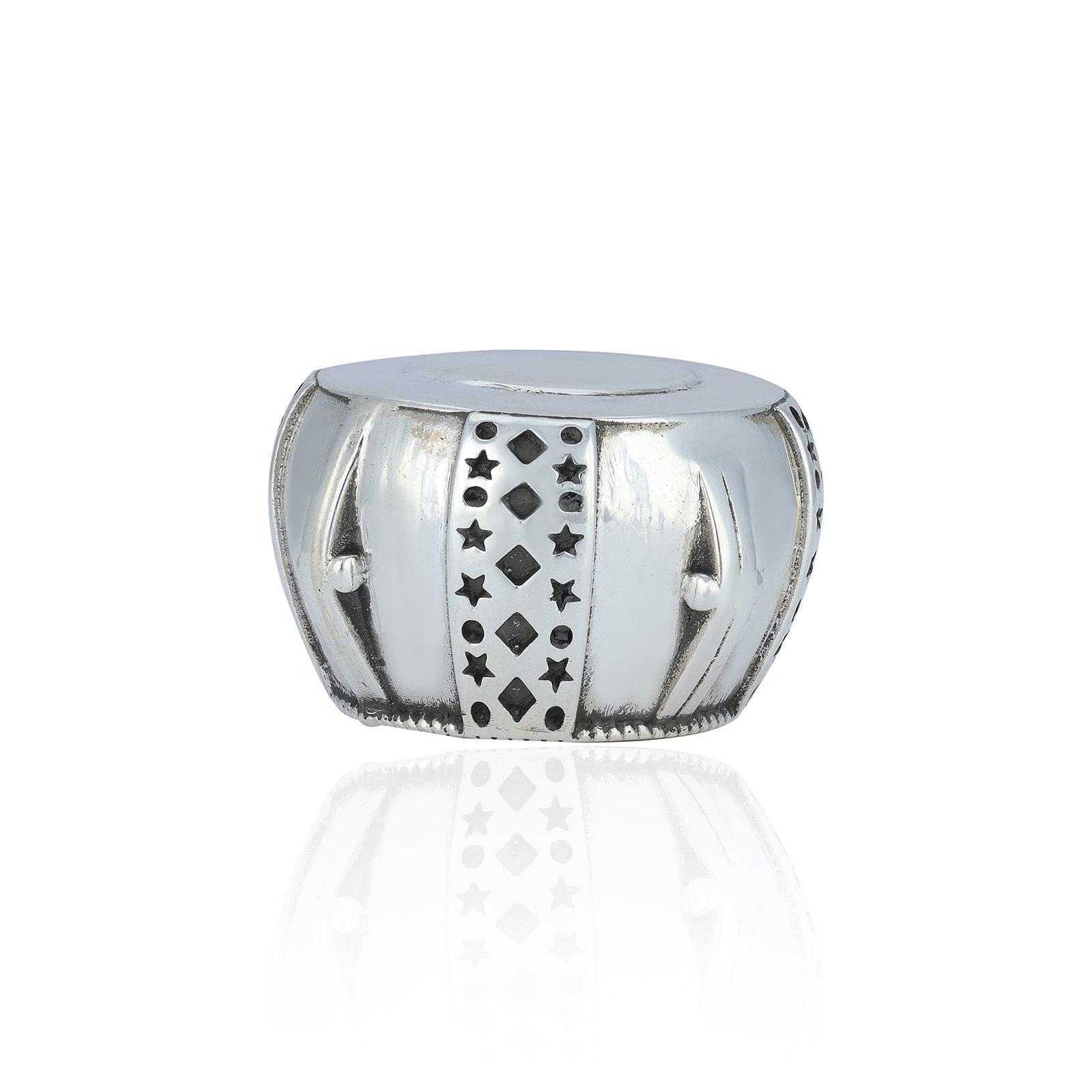 925 Starry Drum Sterling Silver Miniature